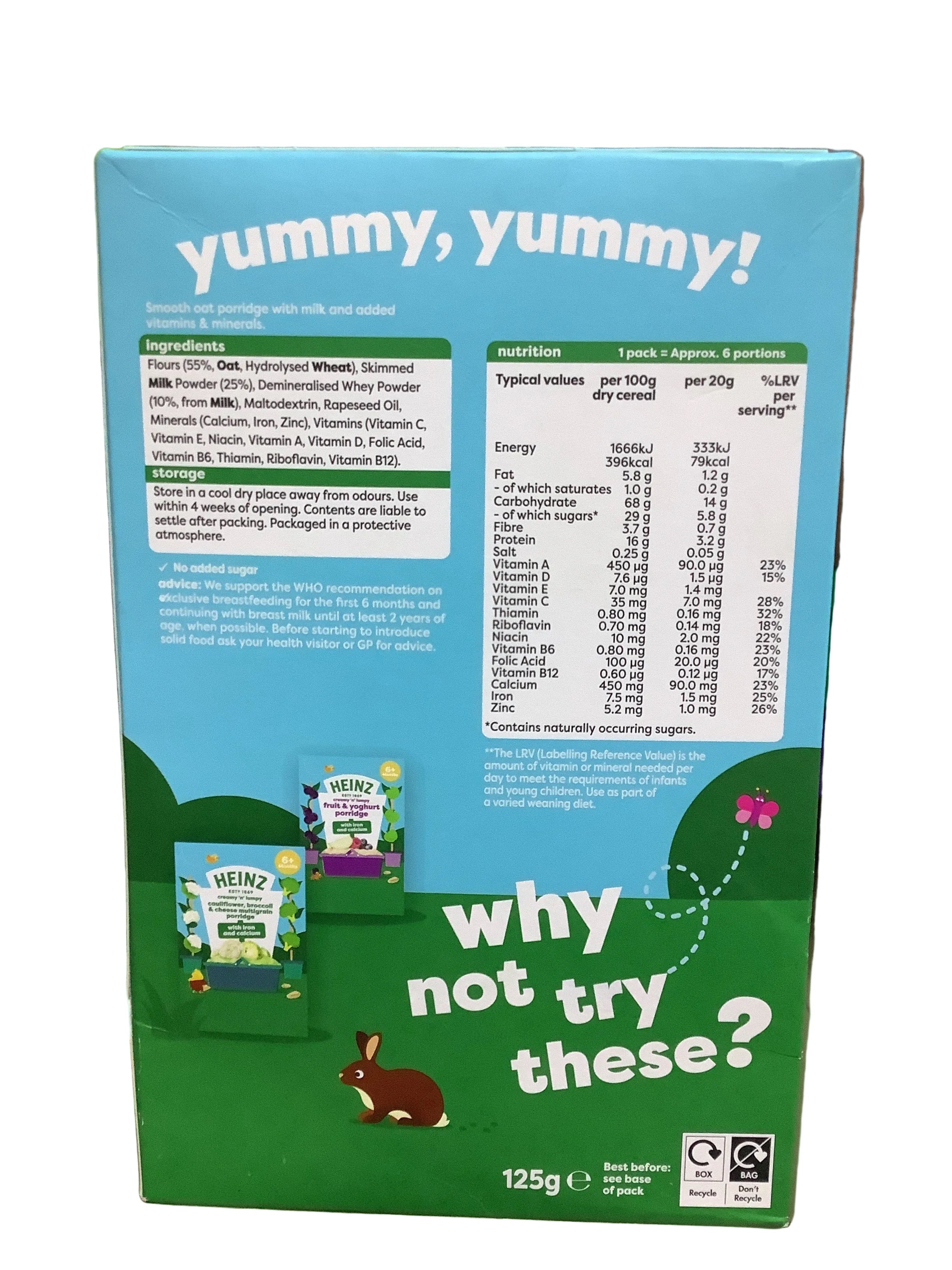 Heinz My First Oat Porridge 125g (6 months +)