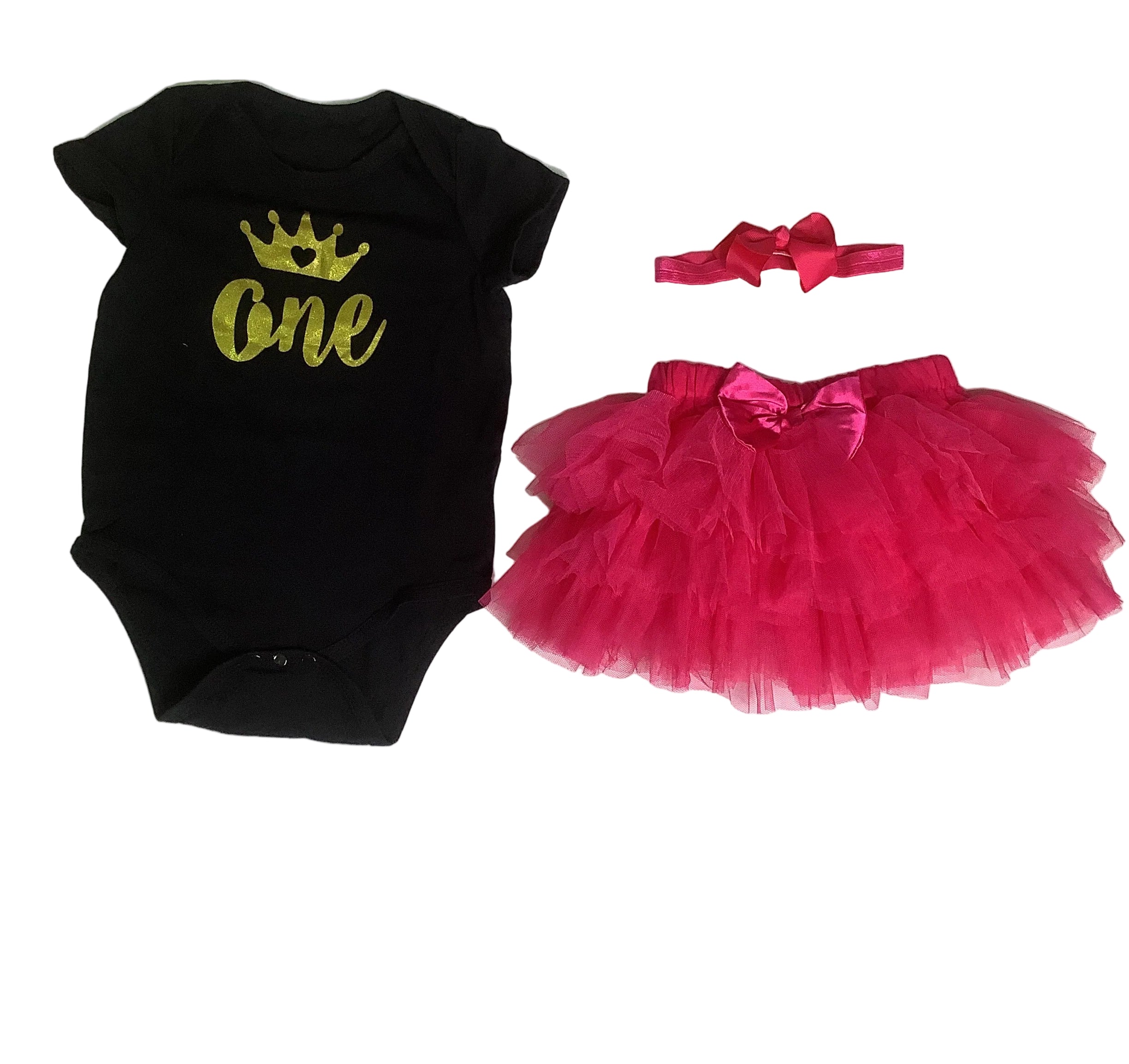 Girls Ballet 3 Piece Set(Body Suit,Skirt & Headband)