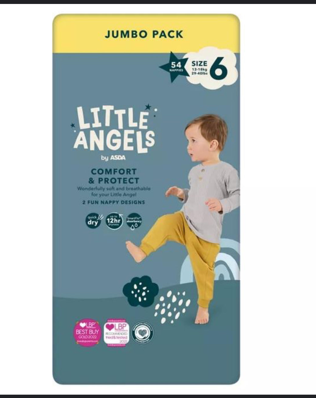 Little Angels Diaper Size 6(13-18kg)54pcs