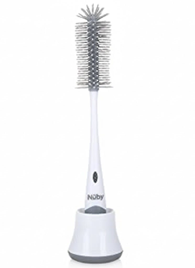 Nuby Silicone Bottle Brush With Stand.