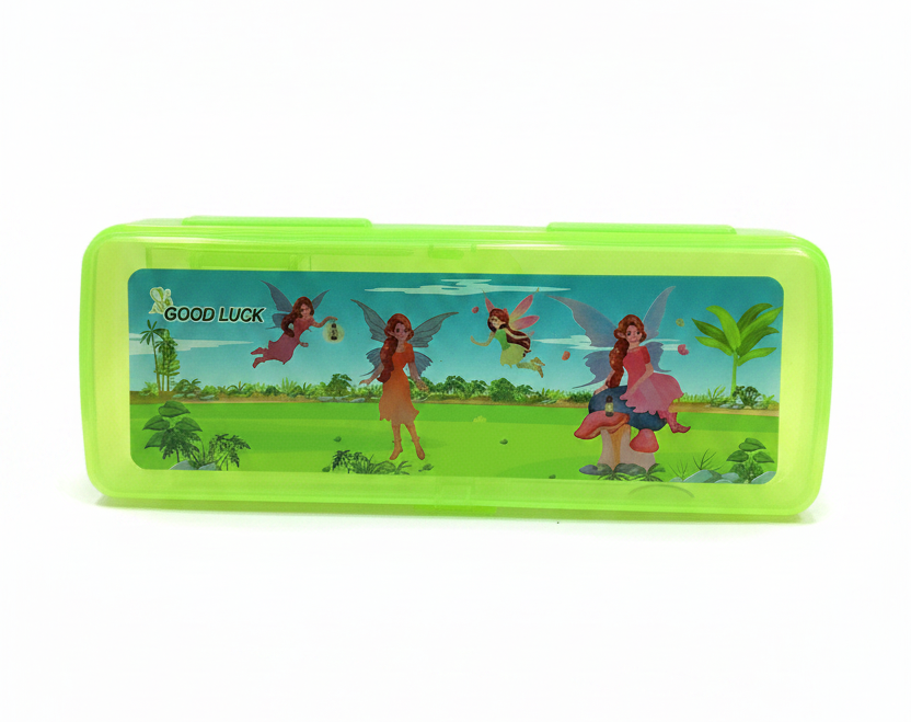 Good Luck Stationery Transparent Pencils Case(Squer)