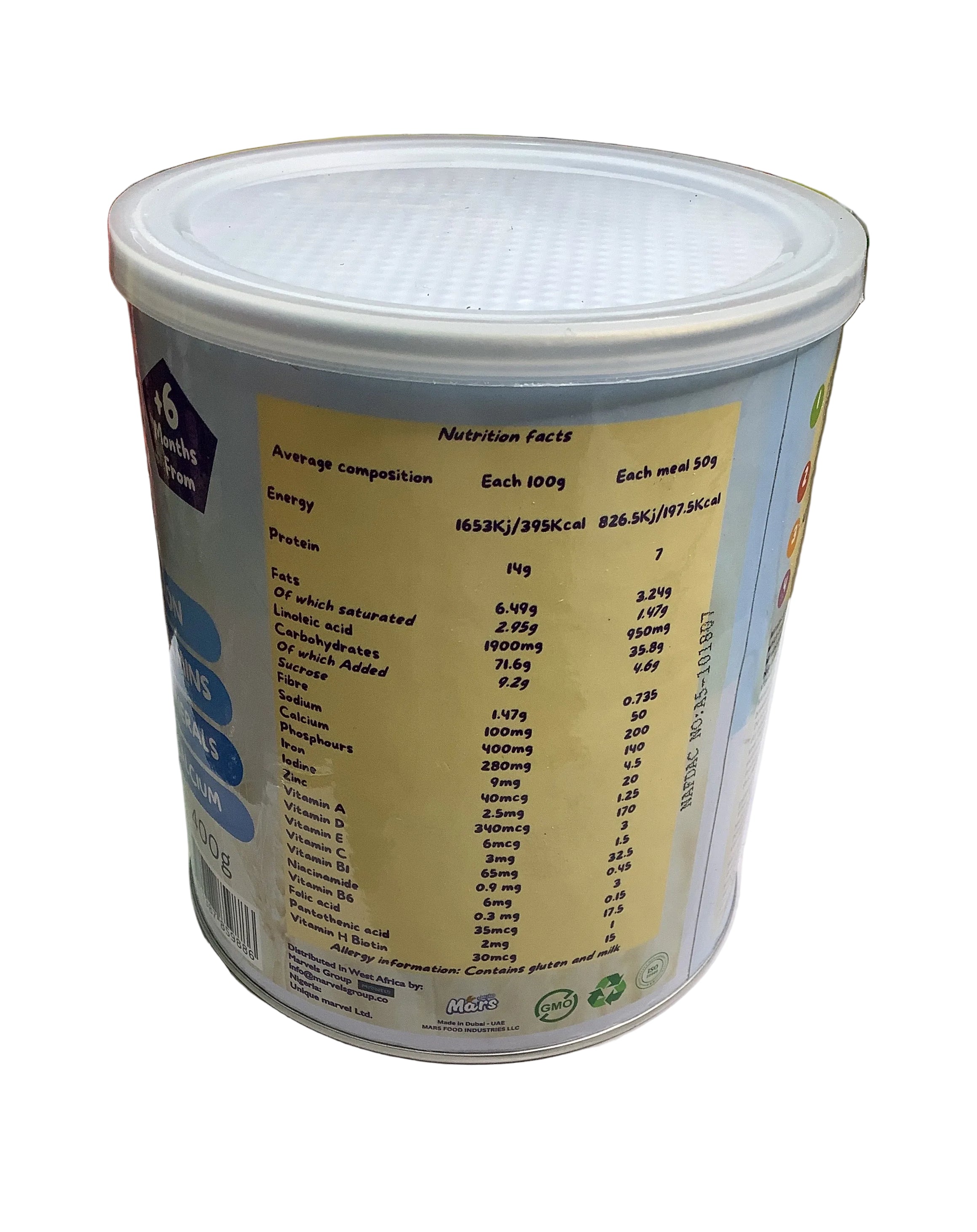 Miralac Wheat & Milk with Vanilla Cereal(400g)