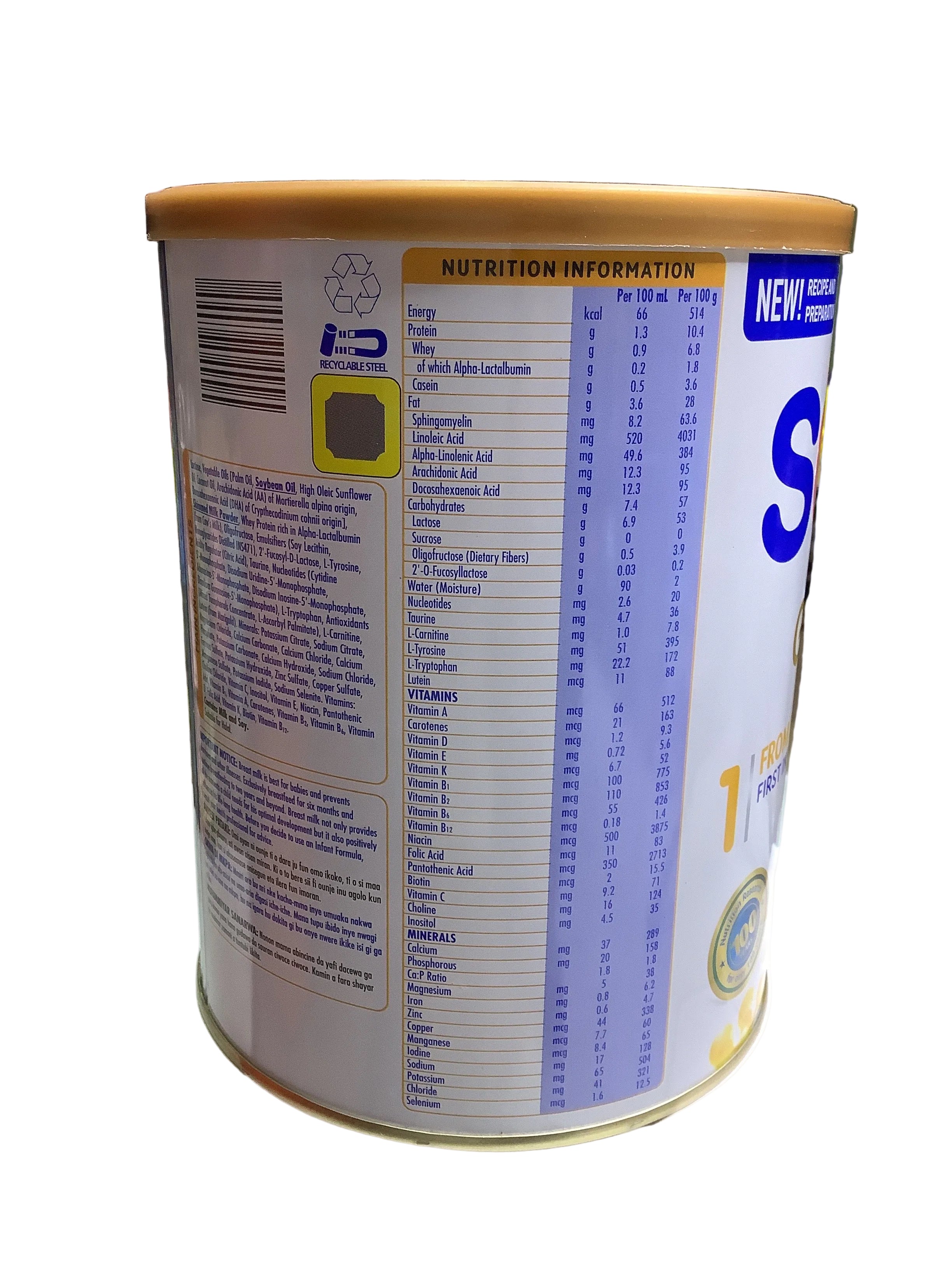 SMA Gold First Infant Milk Formula Stage 1 (900g)