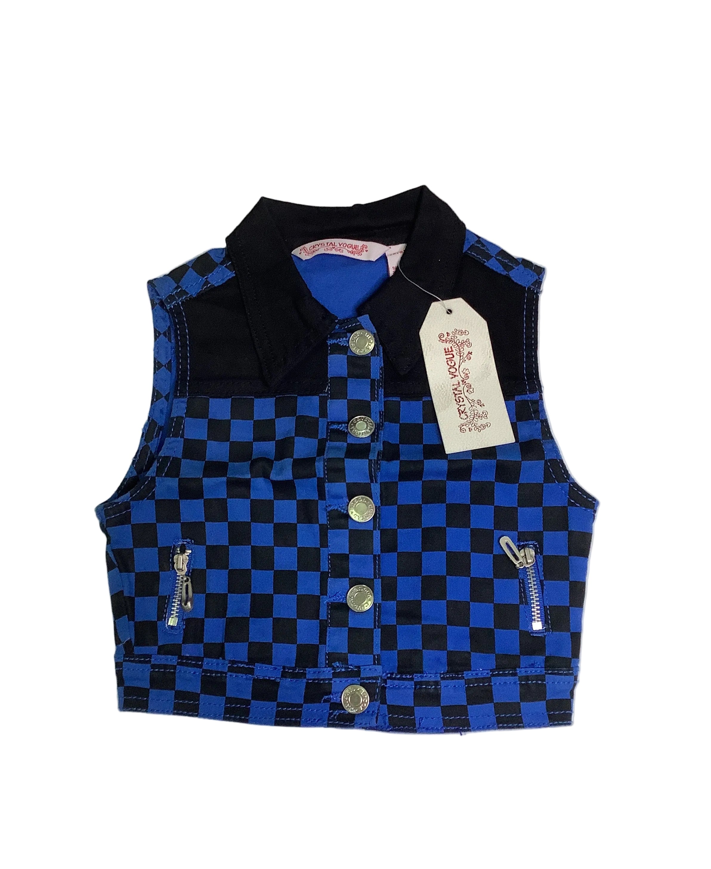 Crystal Vogue Sleeveless Jacket