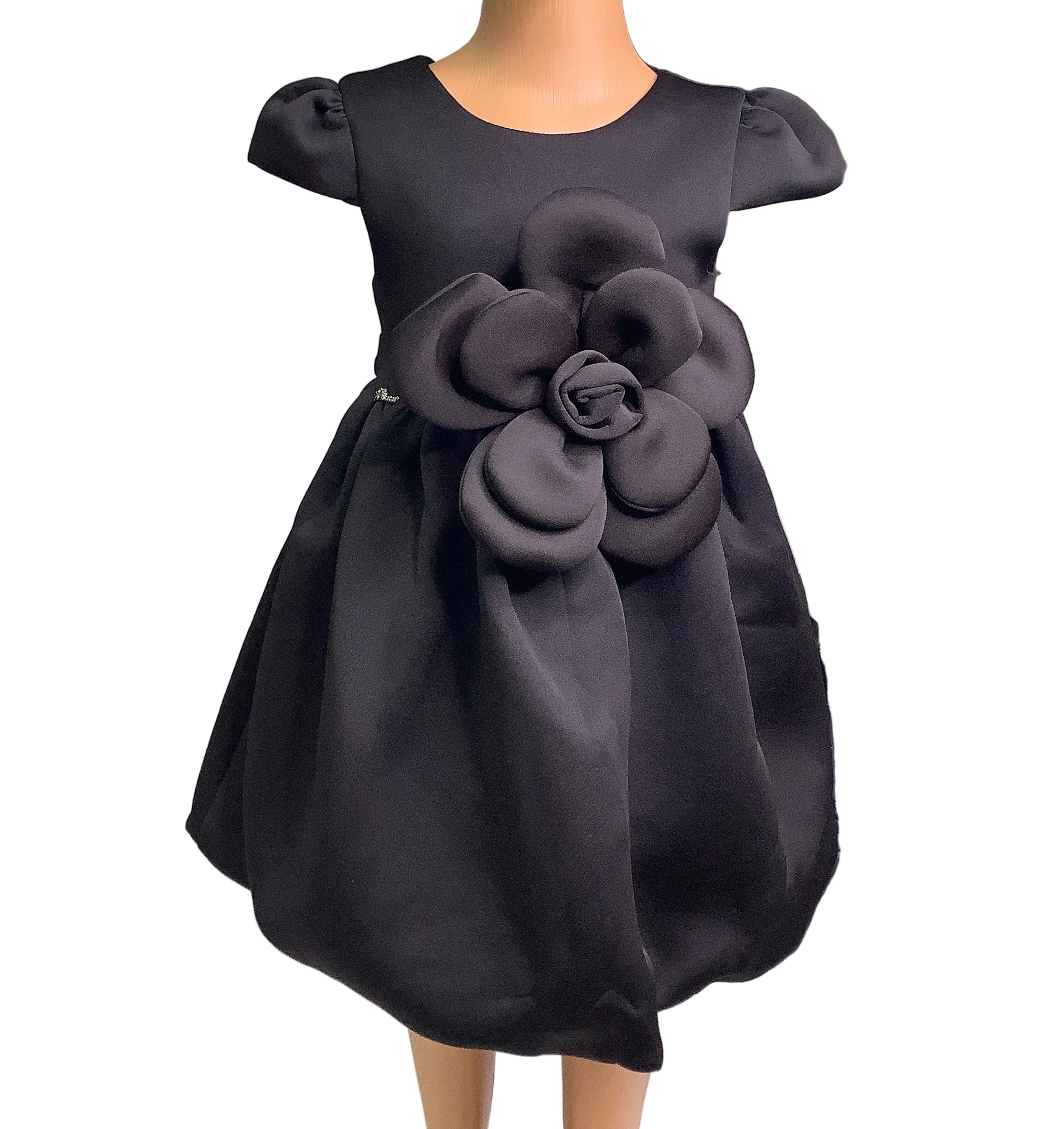 Elite Miss Mama Girls Black Gown.