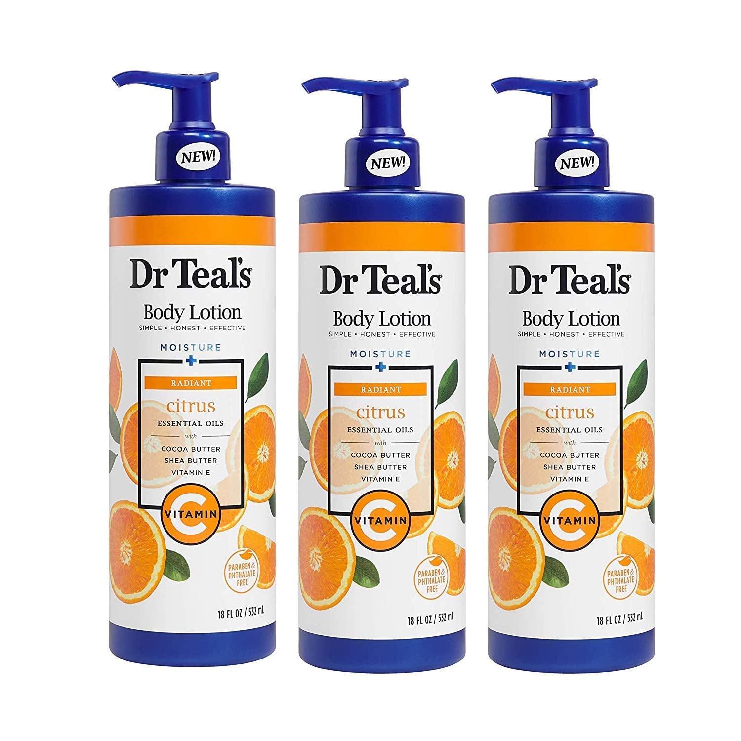 Dr. Teals Vitamin C Moisture body lotion(532ml)