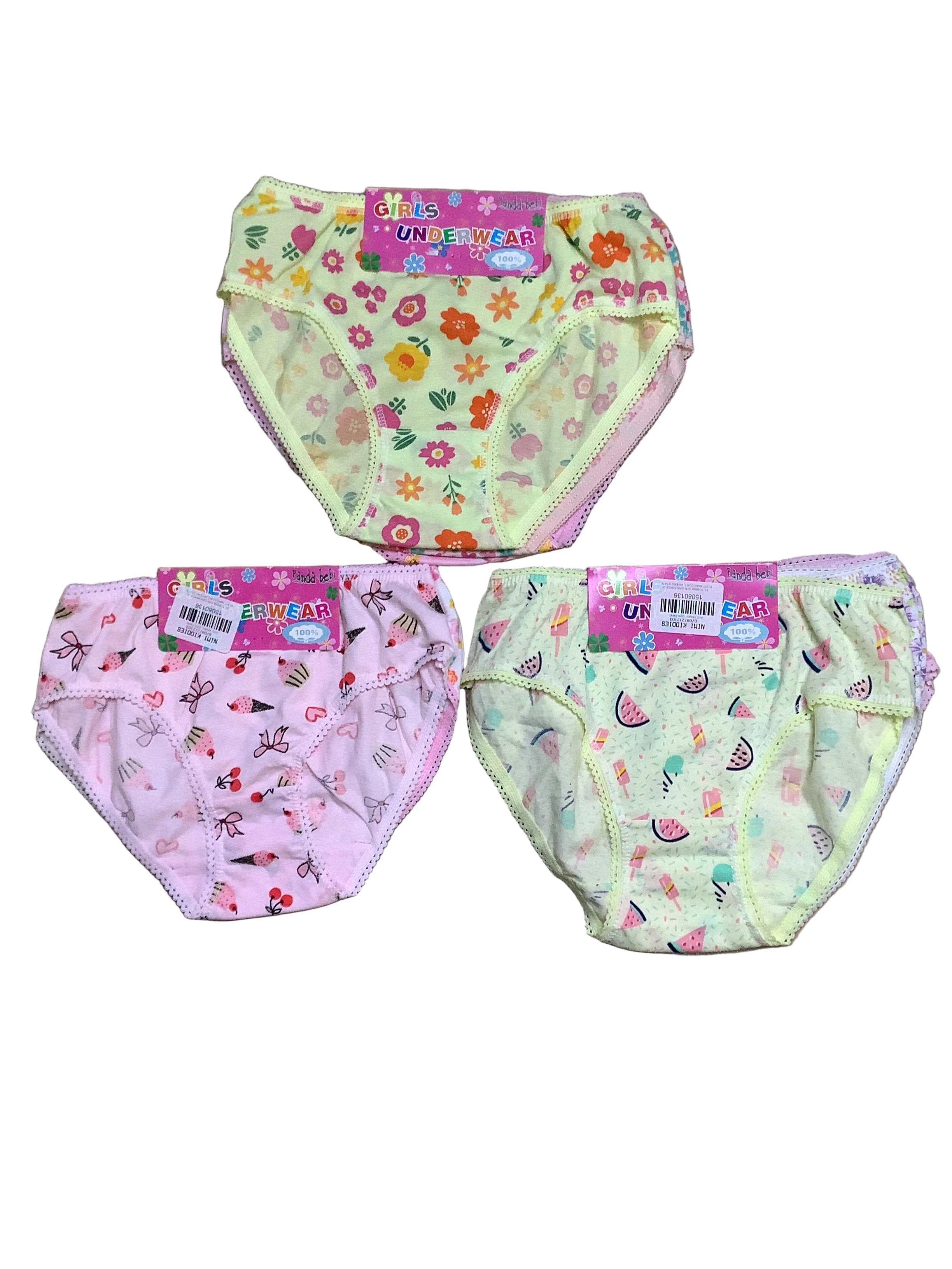 PANDA BEBI GIRLS UNDERWEAR PANT 3IN1