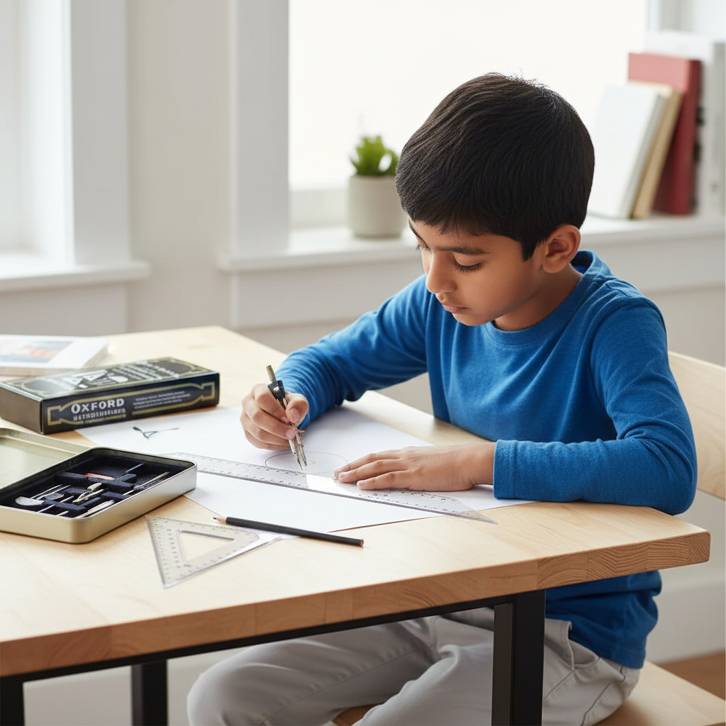 The Oxfdrd Set Of Mathematical Instrucments Complete & Accurate Sets.