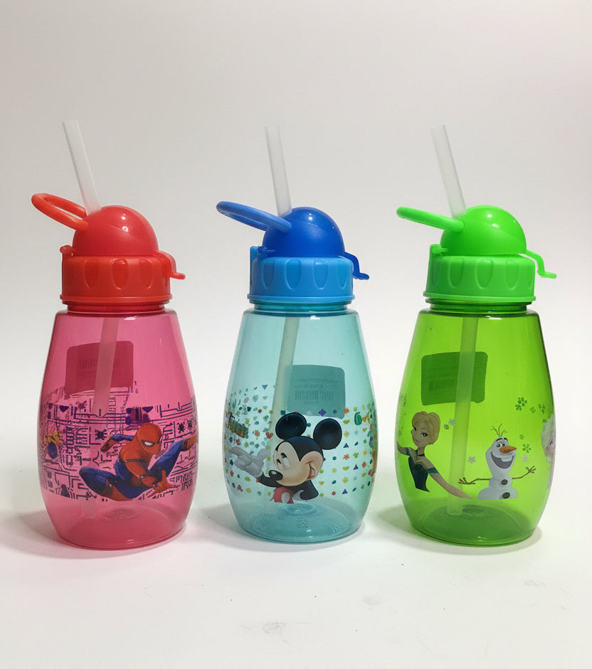 Character Transparent Water Bottle