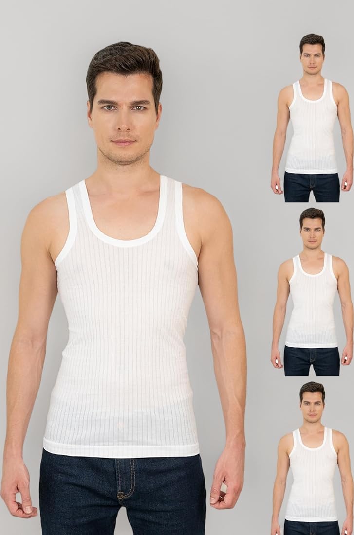 Richfull SuperWhite Sleeveless Vest.