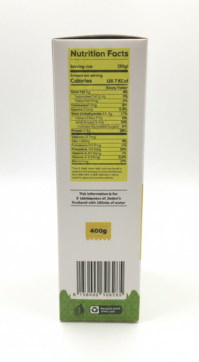 Jaden's Fruitamil Oat, Rice & Banana Cereal 400g