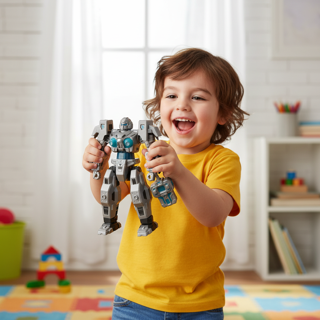 RC Robo Warrior with Smoke Vapour Effect 6yrs+