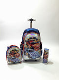 Jasmine Star Racers Car 3in1 Trolley Back To School Bag.
