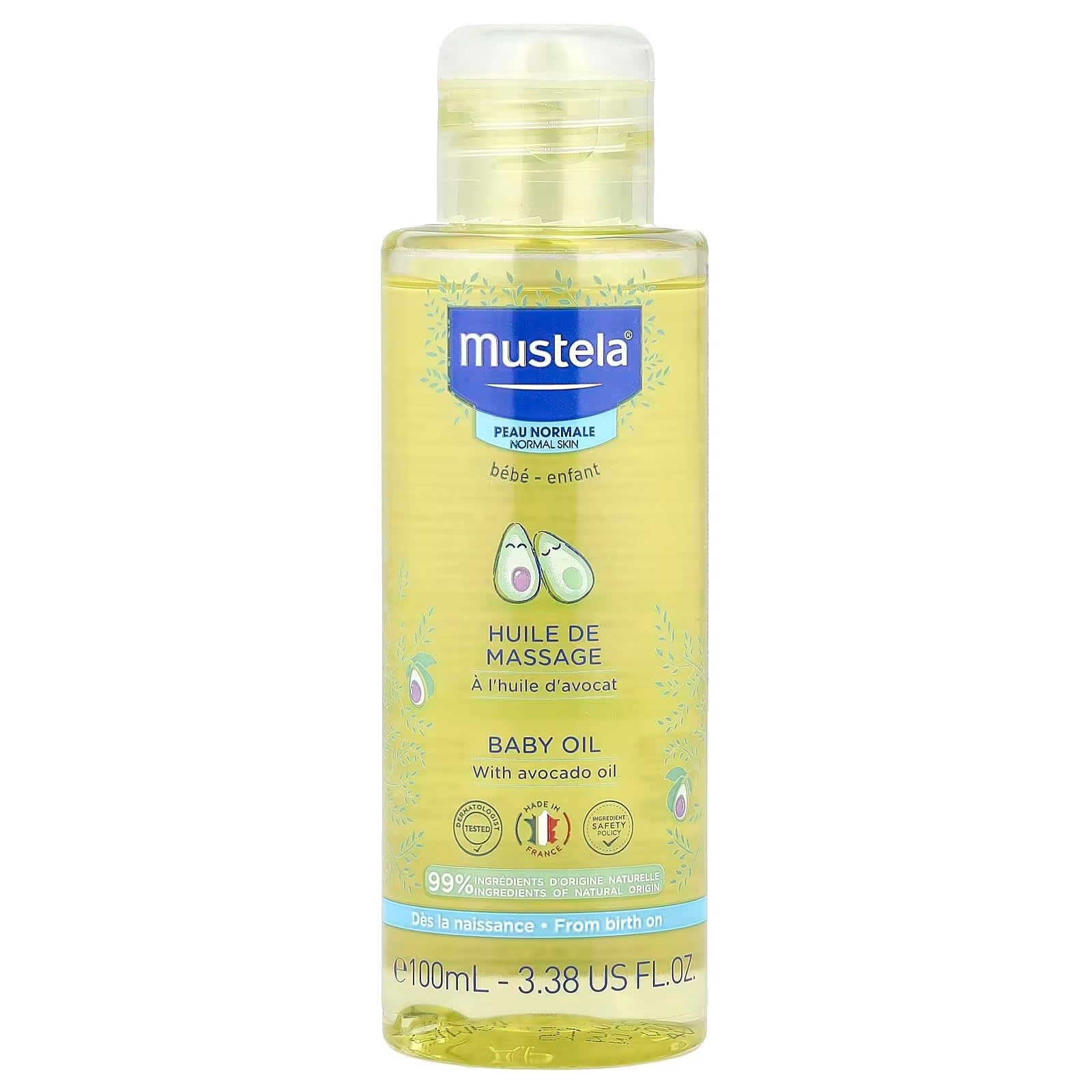 Mustela Baby Oil With Avocado Oil (100ml).