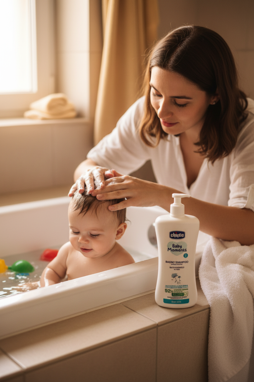 Chicco Baby Moments Bath Shampoo 750ml (No-Tears) 0m+.