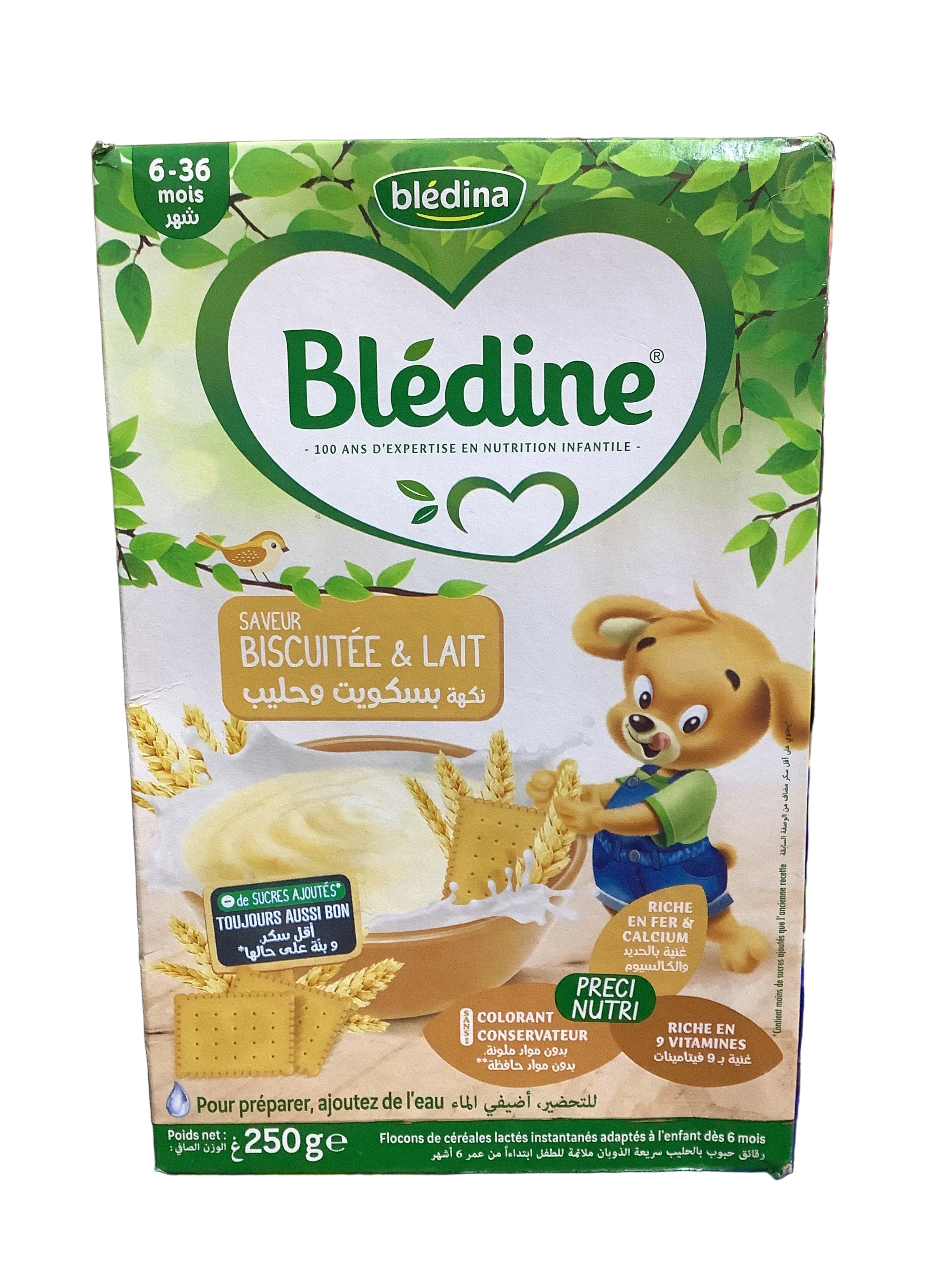 Bledine Biscuitee & Lait 250g(6-36months)