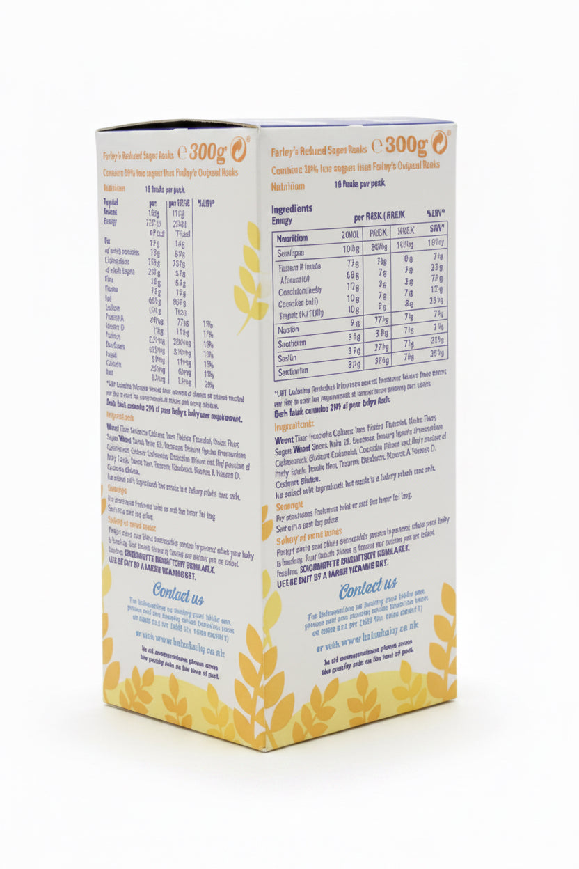 Farley’s Rusks Reduced Sugar 300g 6months onwards