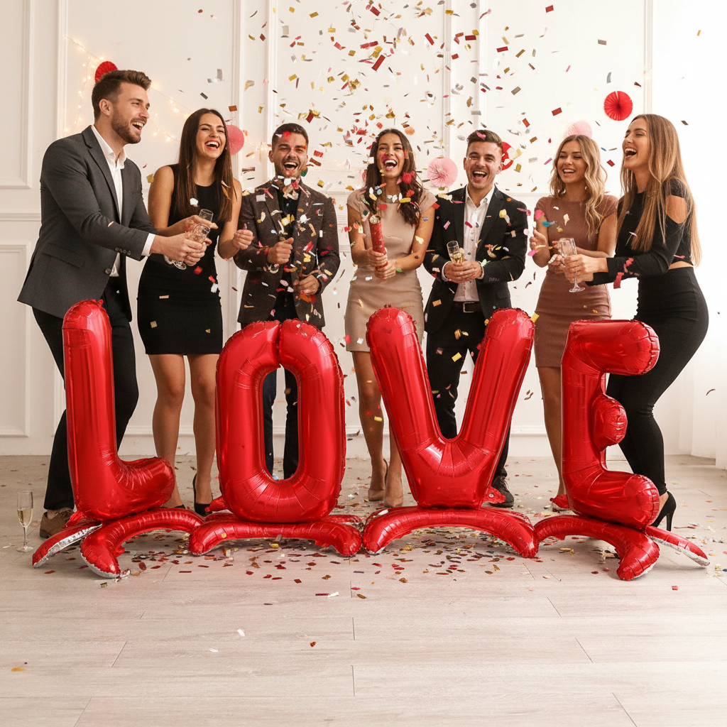 Love Standing Foil Balloon