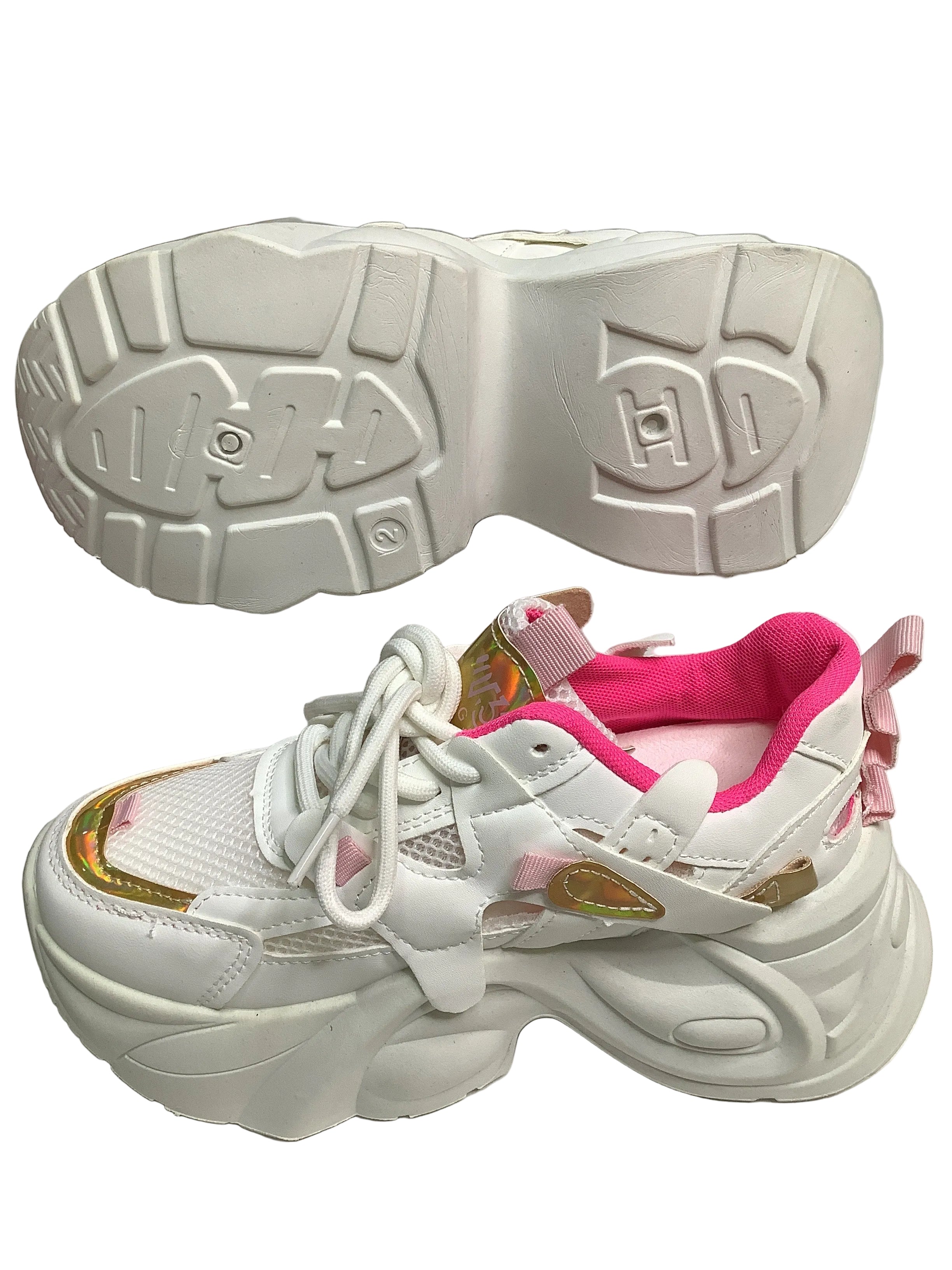 SHNAG JNI IN White Canvas Sneakers
