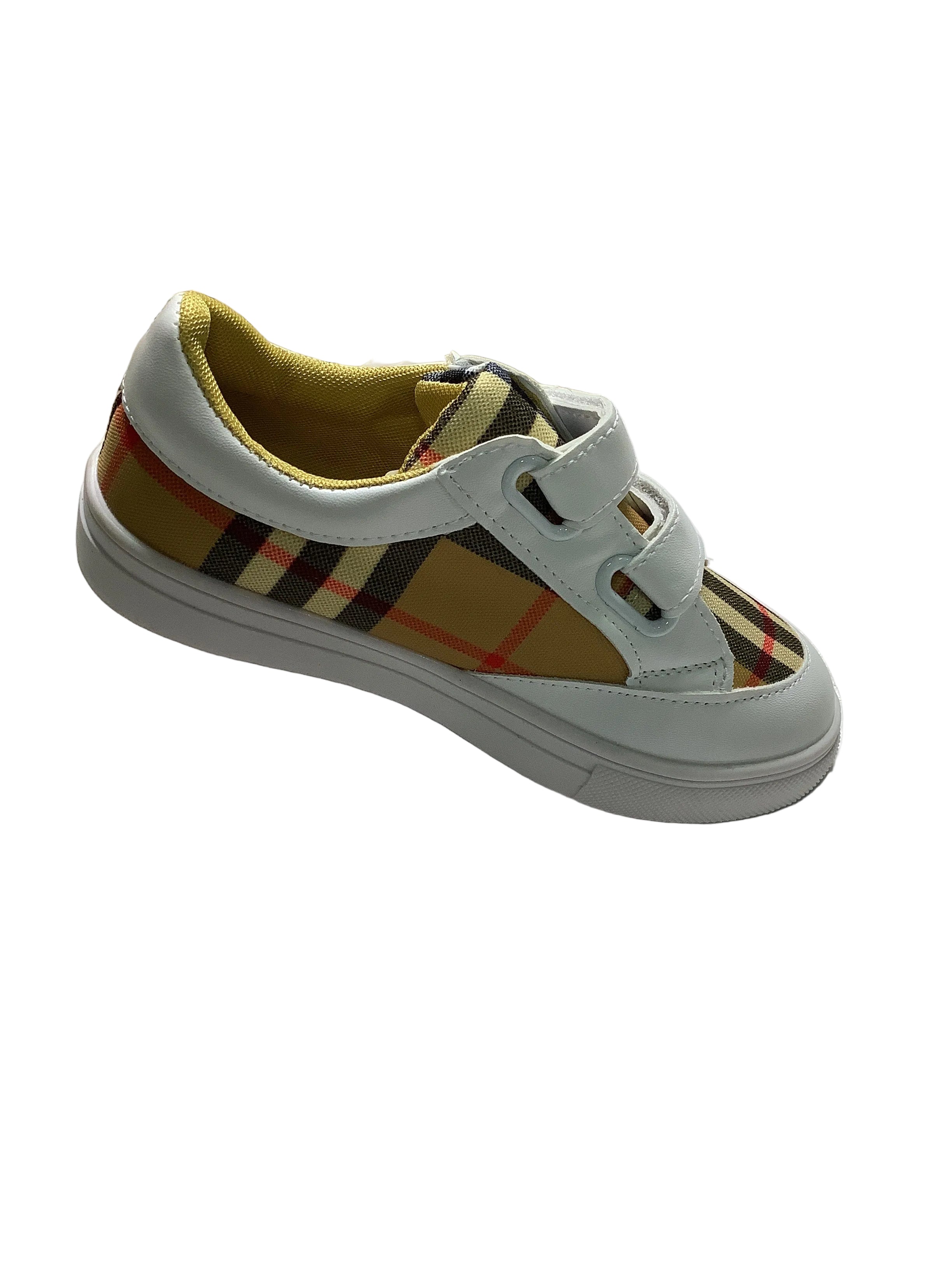 MG Baby Cheque Colour Boys Canvas (Shoe).