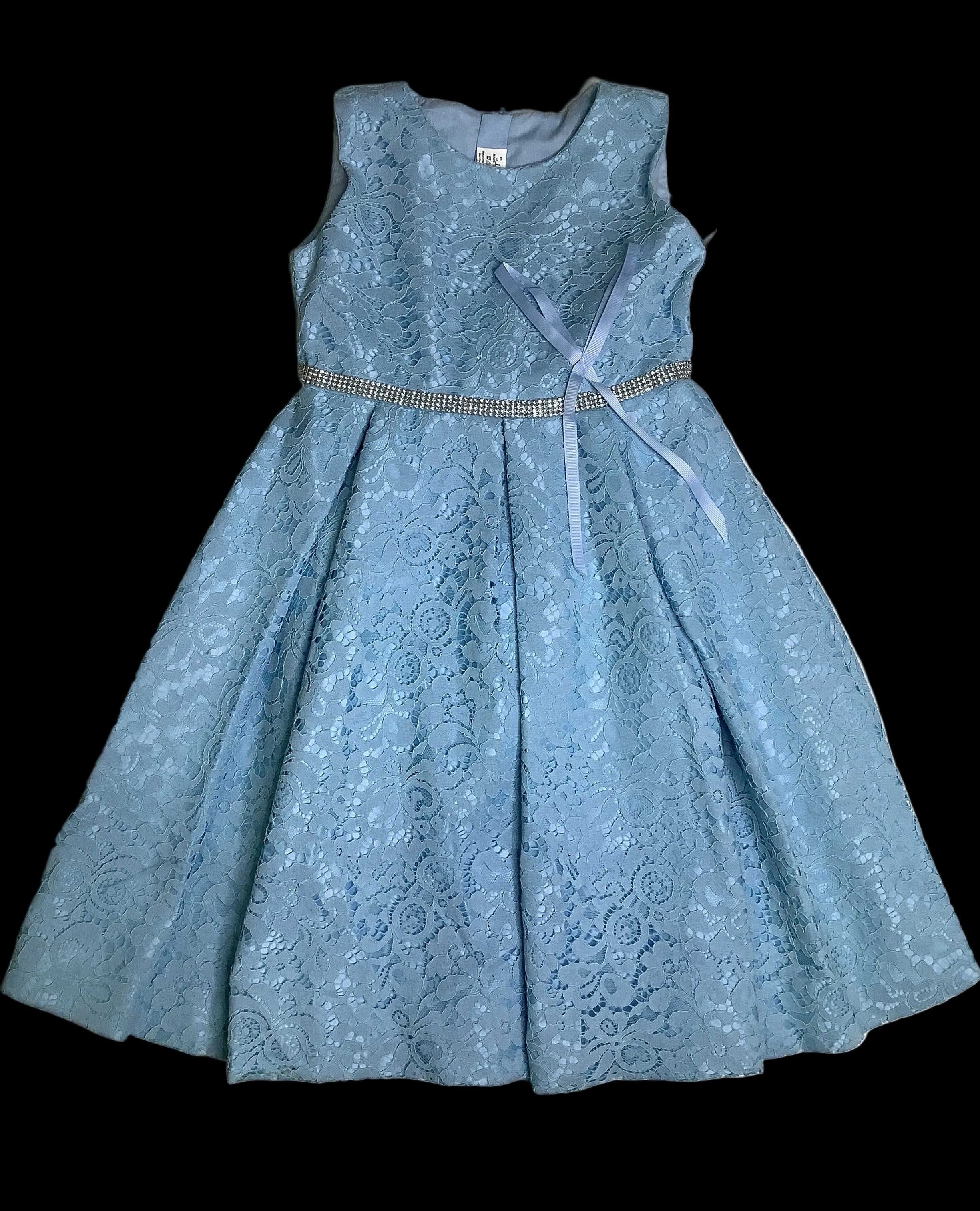 Blue Colour Girls Ball Gown