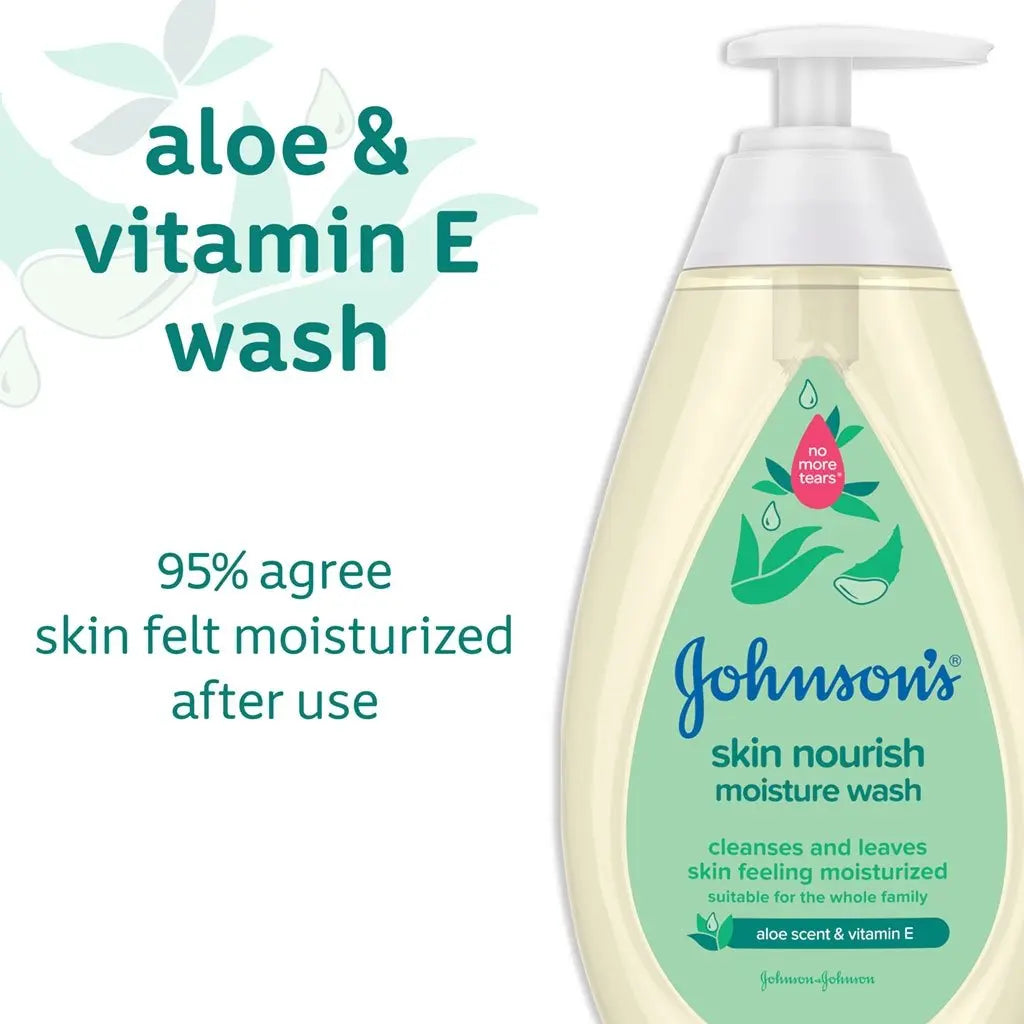 Johnson's Moisture Wash (Aloe Scent & Vitamin E)600ml