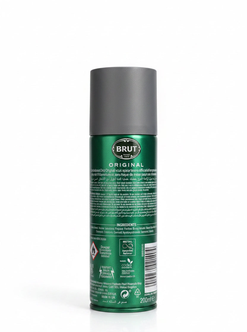 Brut Original Deodorant (Efficacite Longue Duree) 200ml.