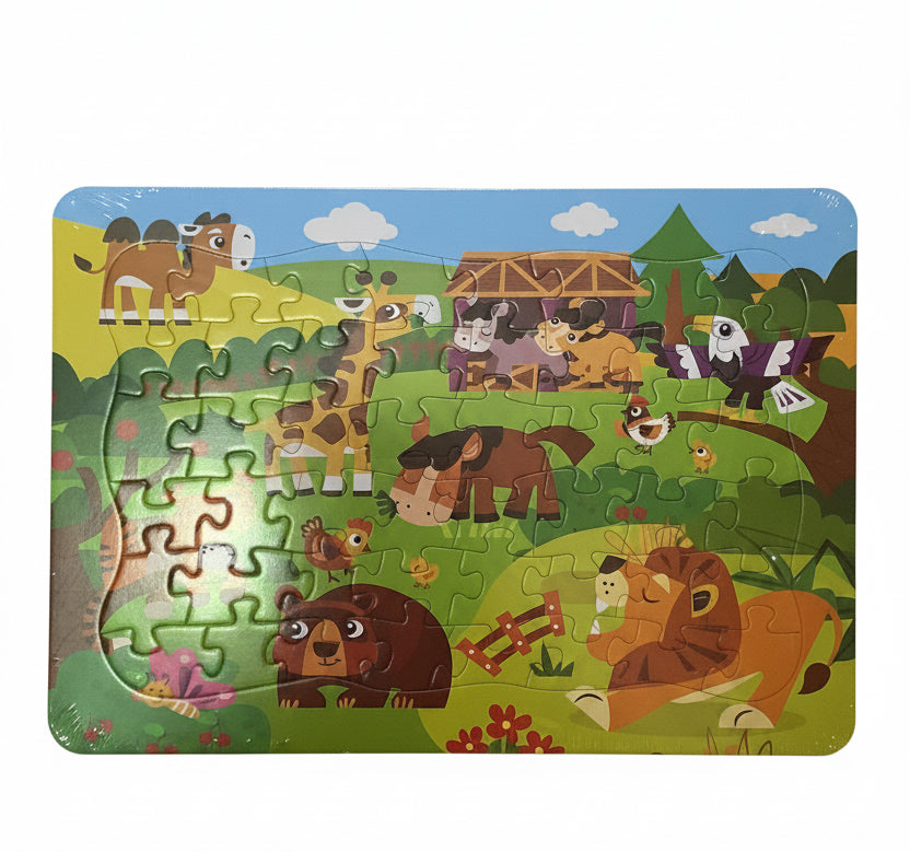 Number/Alphabet Animal Character Puzzle.