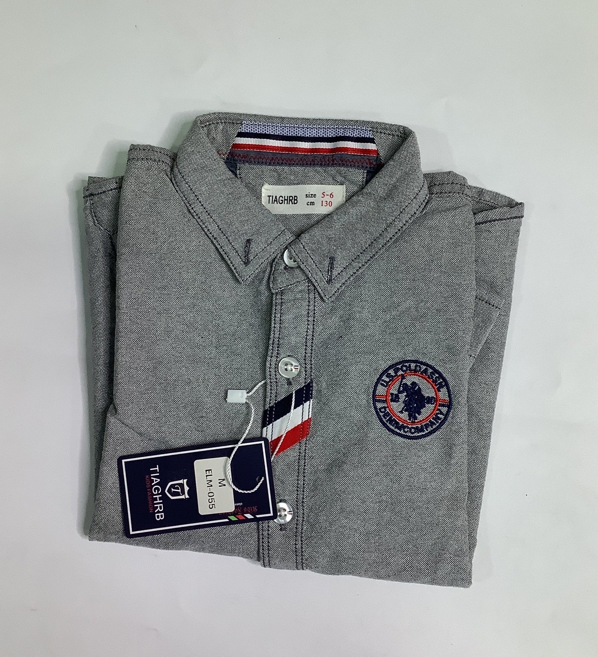Tiaghrb Kids Long Sleeve Shirt(Style:ELM-055)