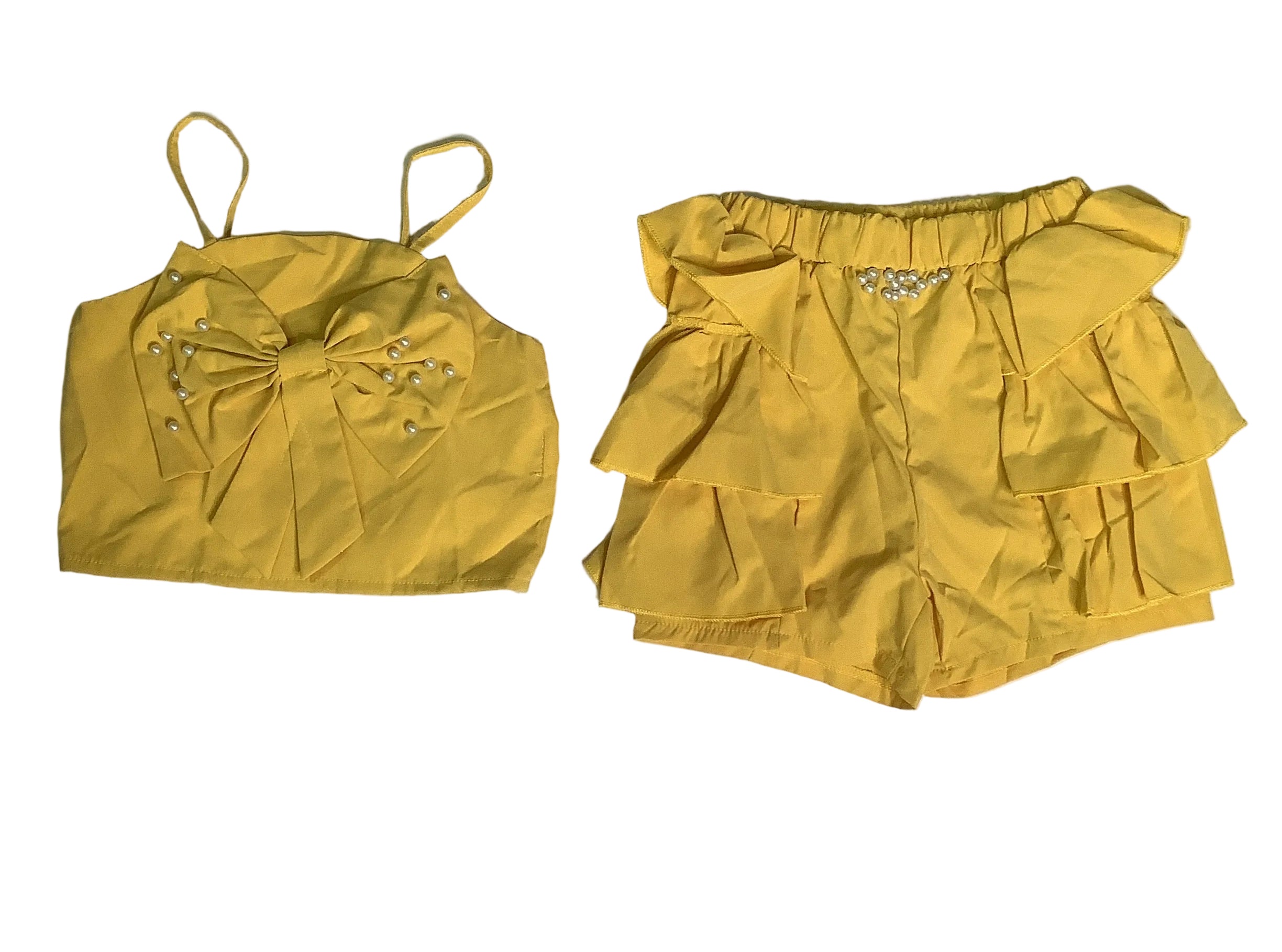 2 piece baby girl set with sleeves hand