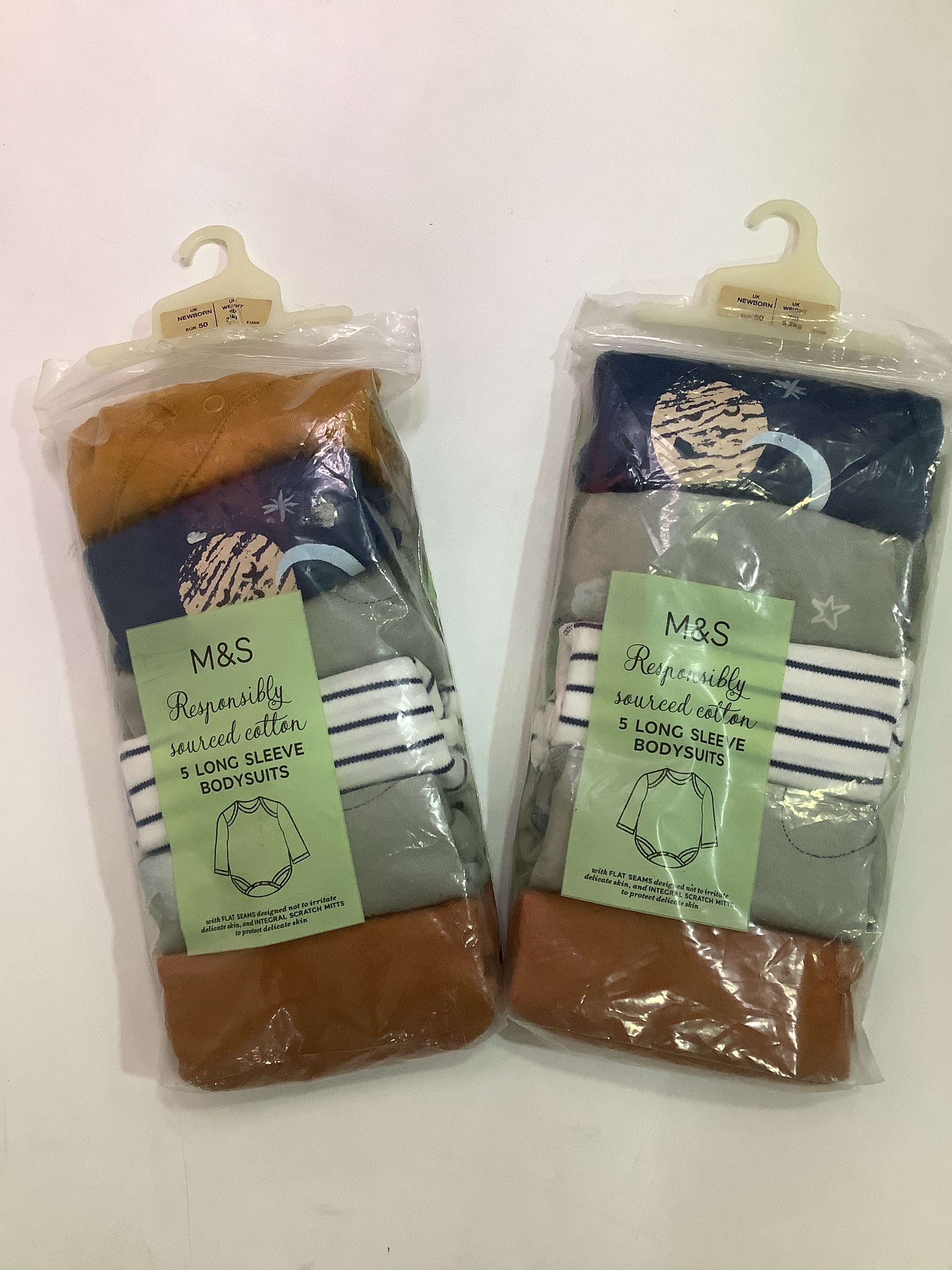 M&S 5in1 Baby BodySuits(New Born)