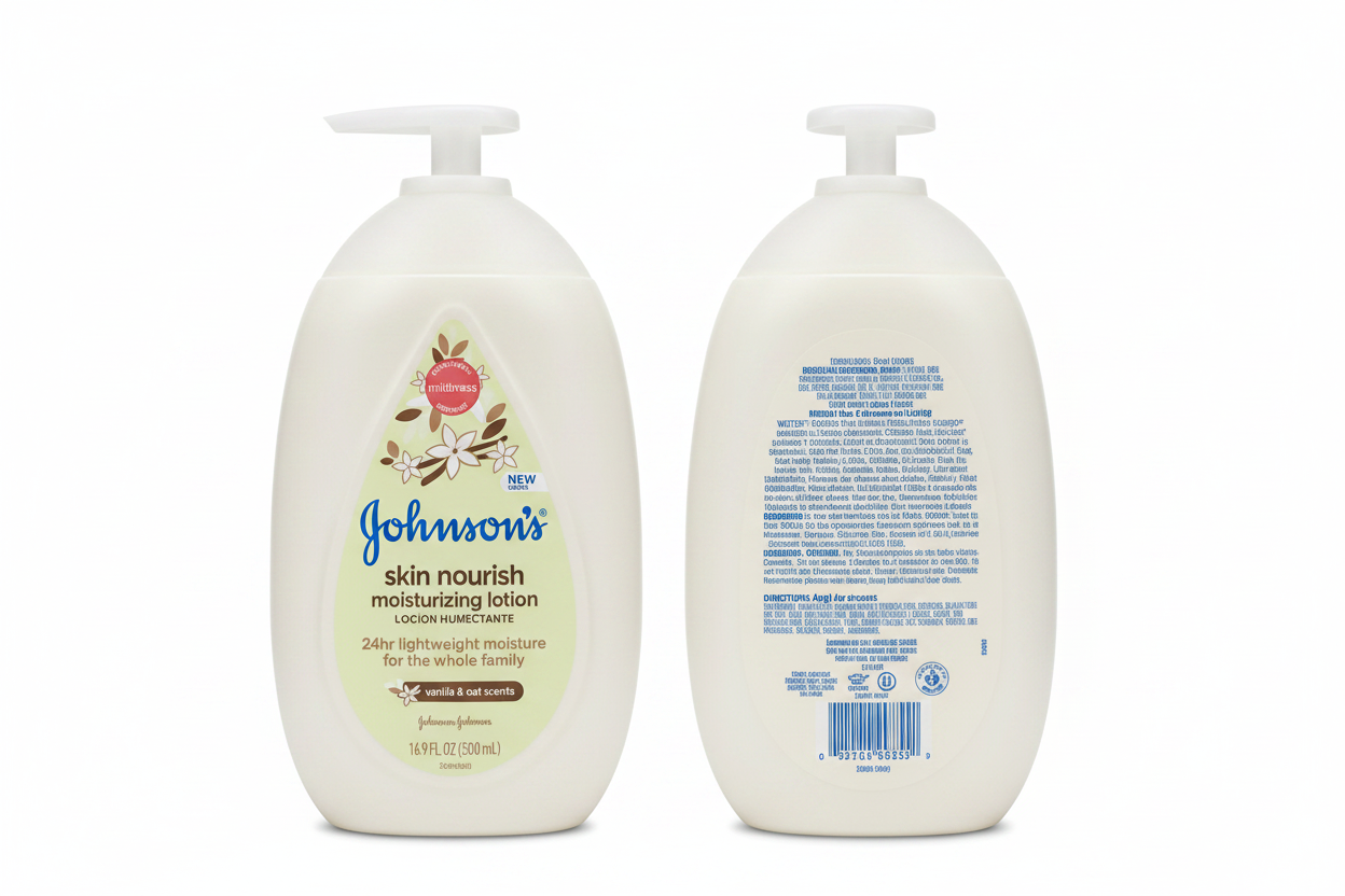 Johnson’s Skin Nourish Moisturizing Lotion Vanilla & Oat Scents 500ml