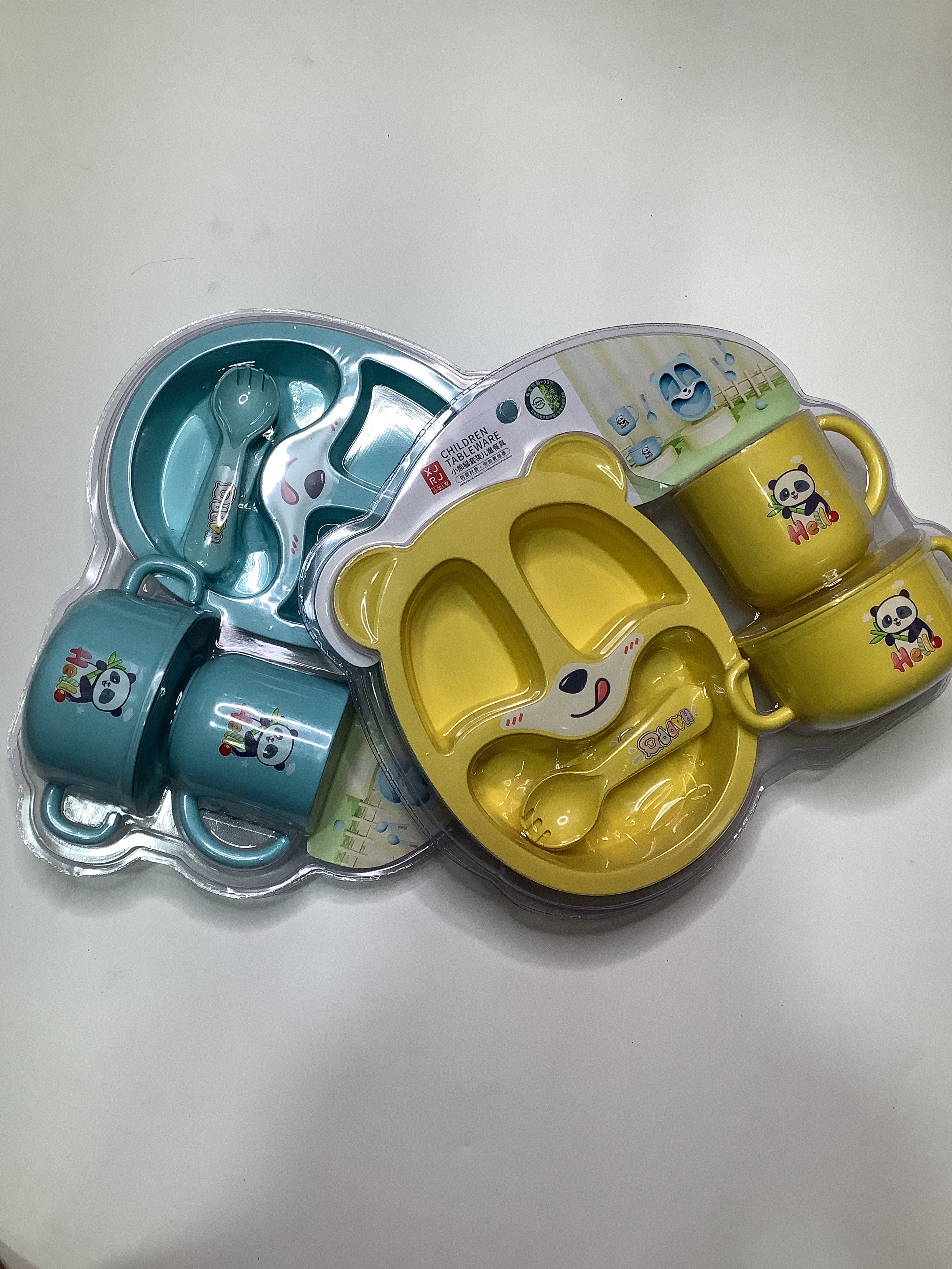 Children TableWare (Plate, Cup & Spoon (Happy Hello).
