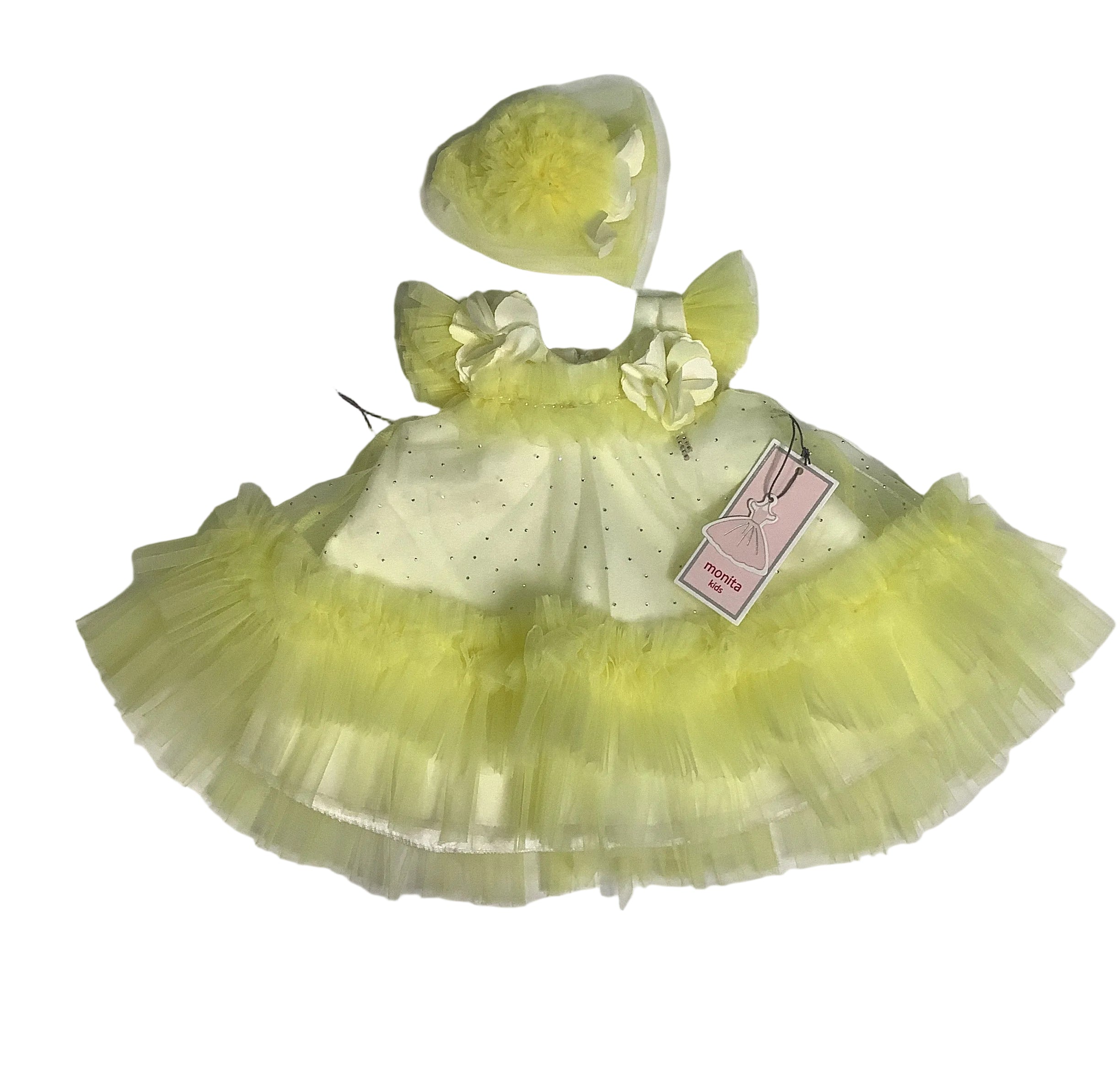Monita Kids Girls Ball Gown With Head Band