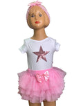 Girls Ballet 3 Piece Set(Body suit,Skirt & Headband)