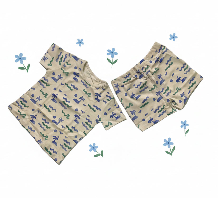 George Baby 2 Pack Short Sleeve Pyjamas