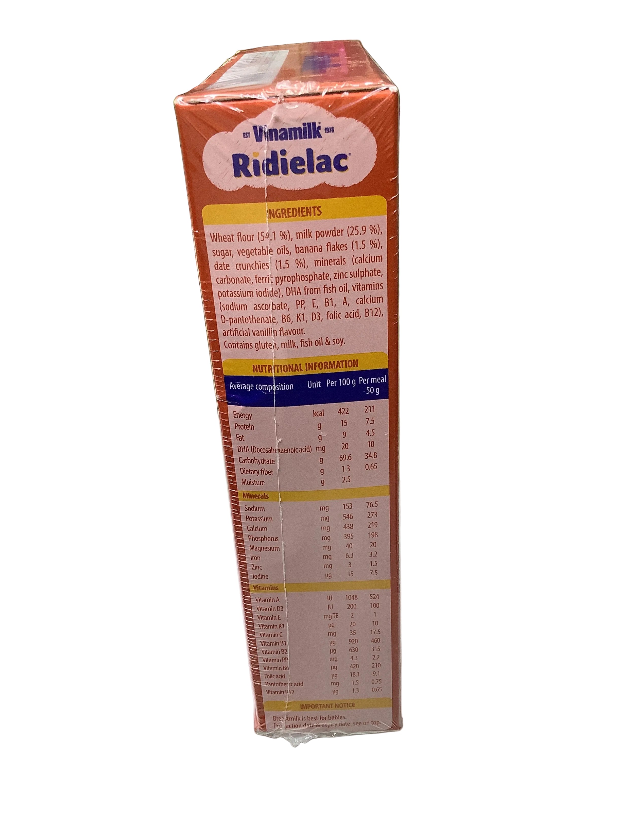 Ridielac Milk Wheat & Banana With Date (1-3 yrs) 300g