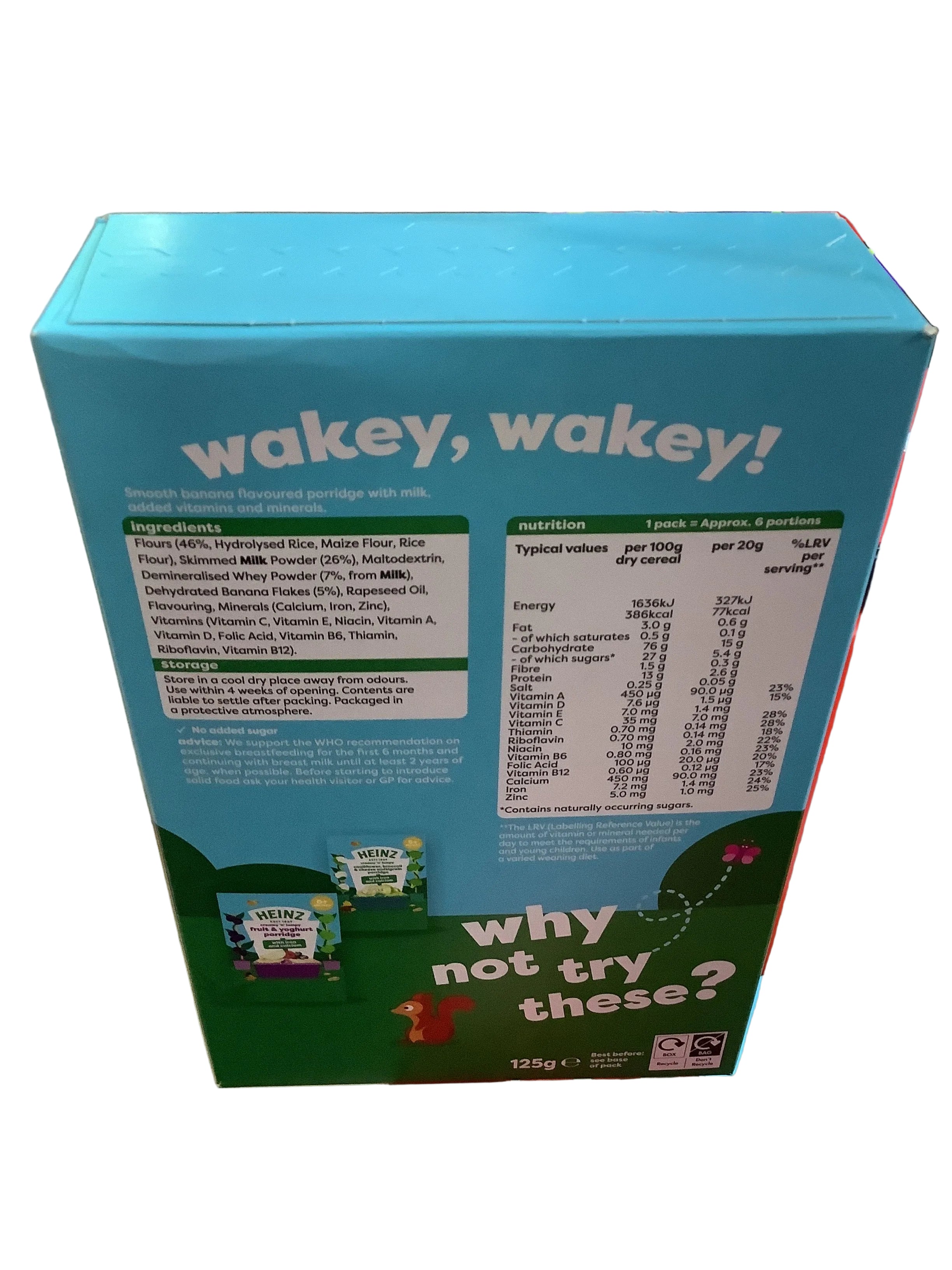 Heinz Banana Porridge 125g(6month +)