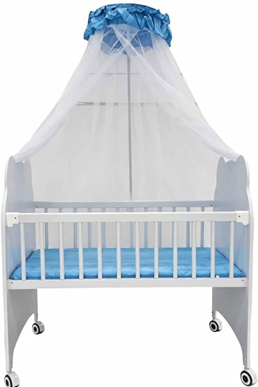 Cool Baby Wooden Bed With Crown Design (KDD-B2301).