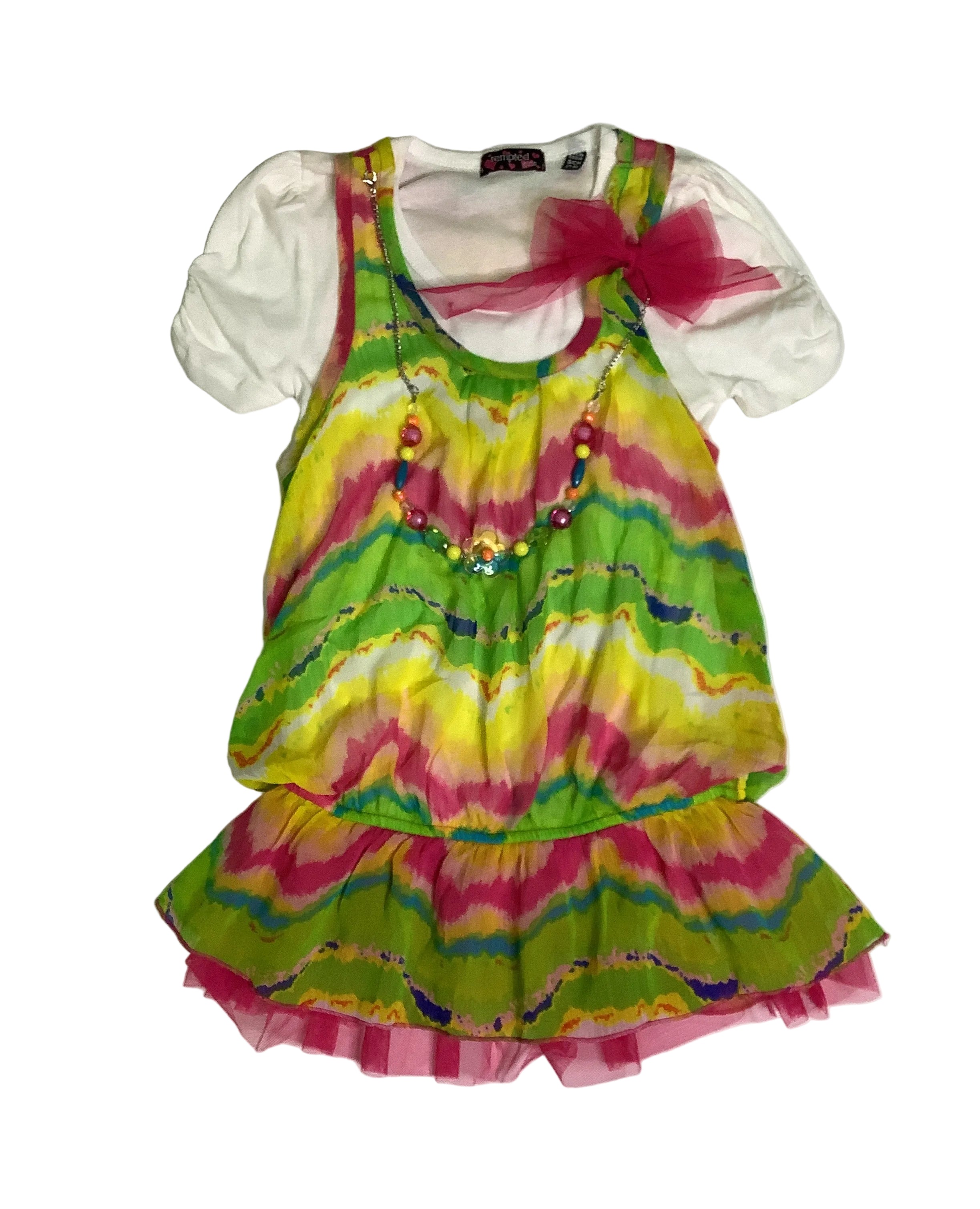 Sears Tempted Girls 2fer Tunic with Neck MULT