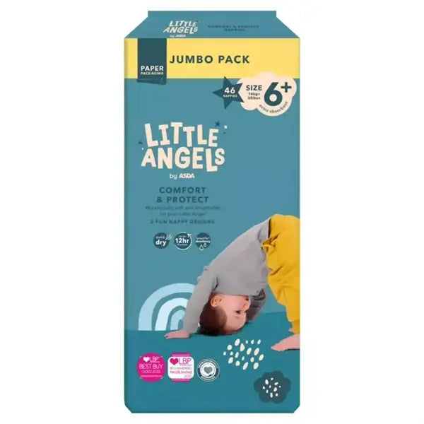Little Angels Baby Diapers Size 6+(16kg)46pcs