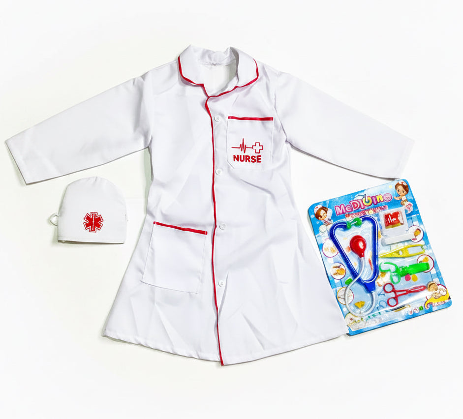 Cheng Xin Nurse Uniform With Accessories Kids Costume