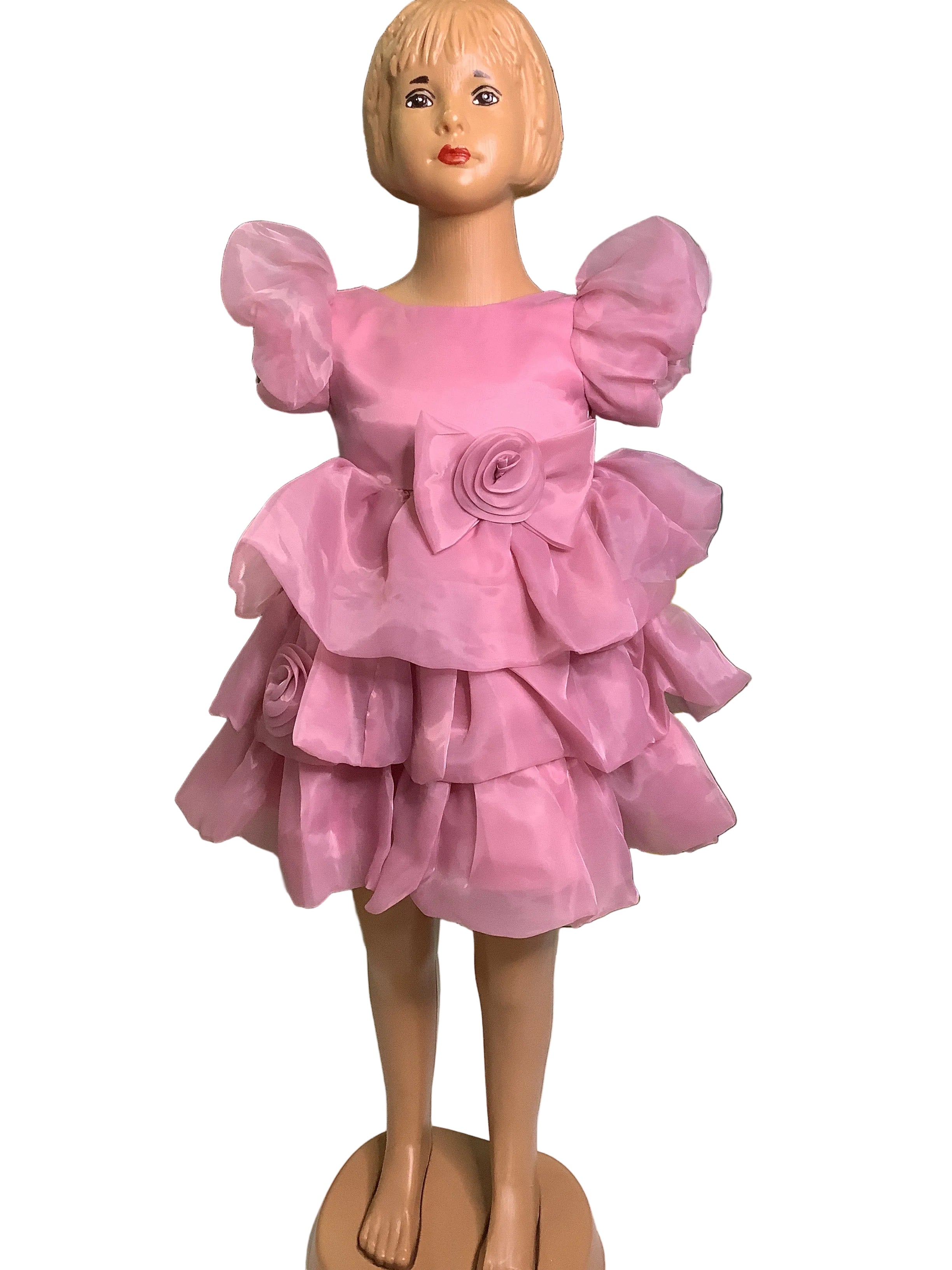 Baby Girls Peach Ball Gown