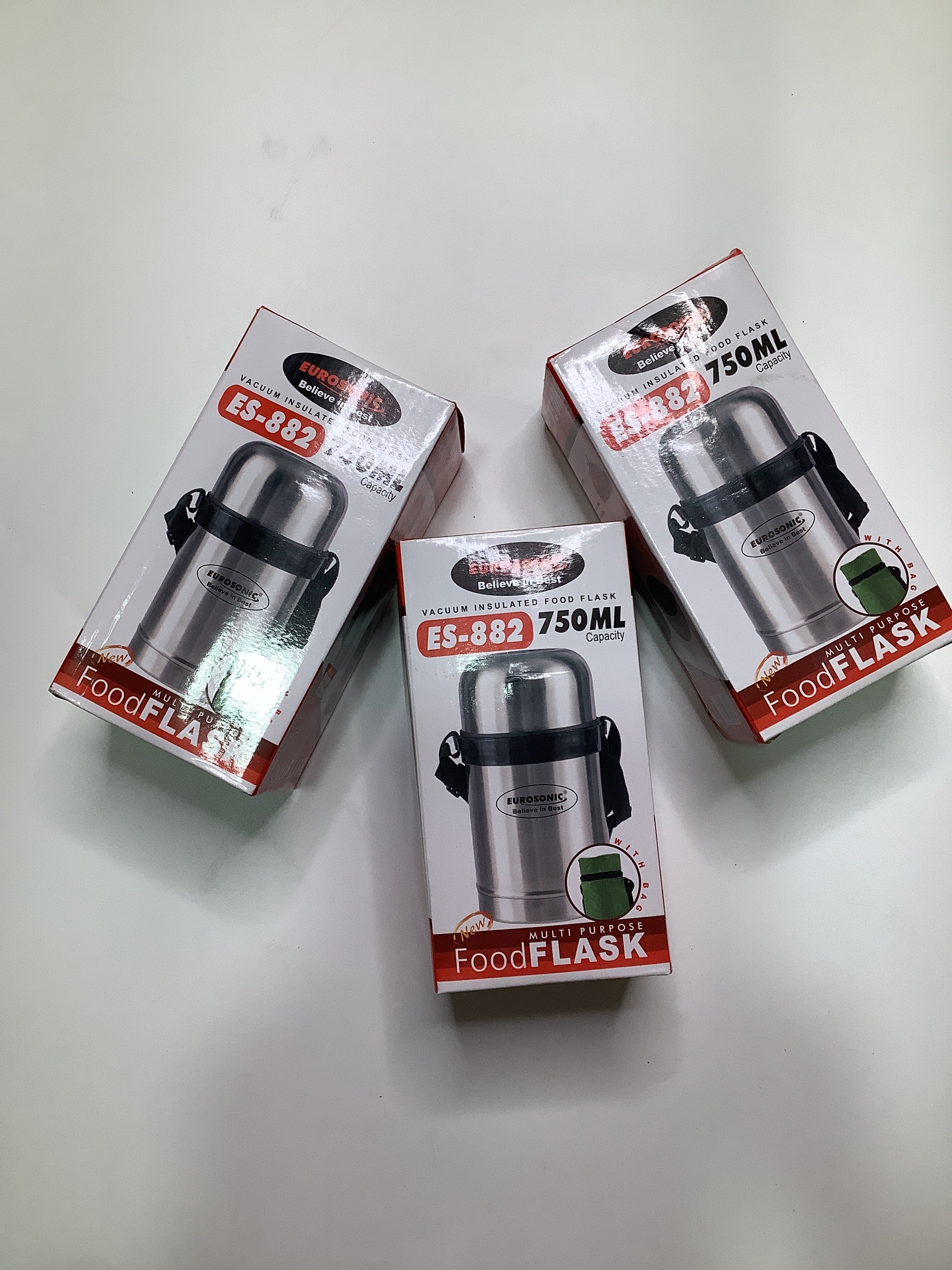 Eurosonic Vacuum Insulated Food Flask ES-882 750ml.