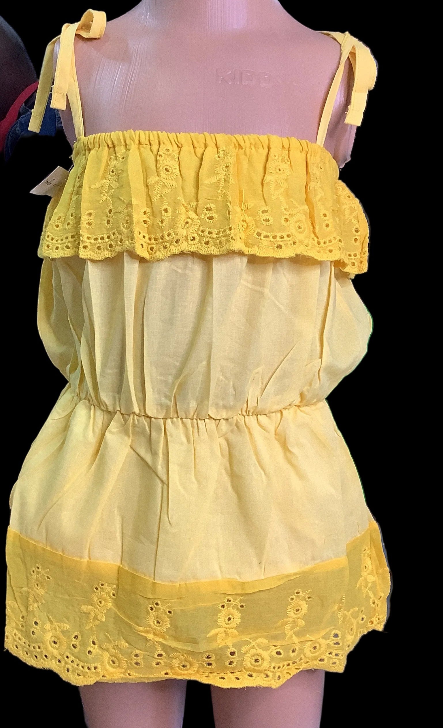 Pinafore Girl's Gown with nippy pant