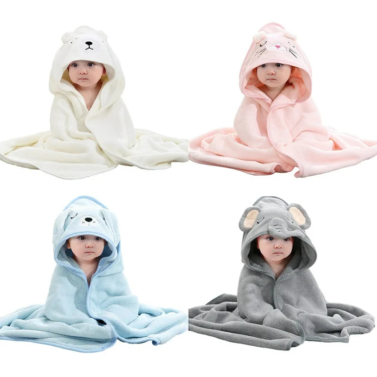 Babe Luxe Animal Hooded Baby Blanket