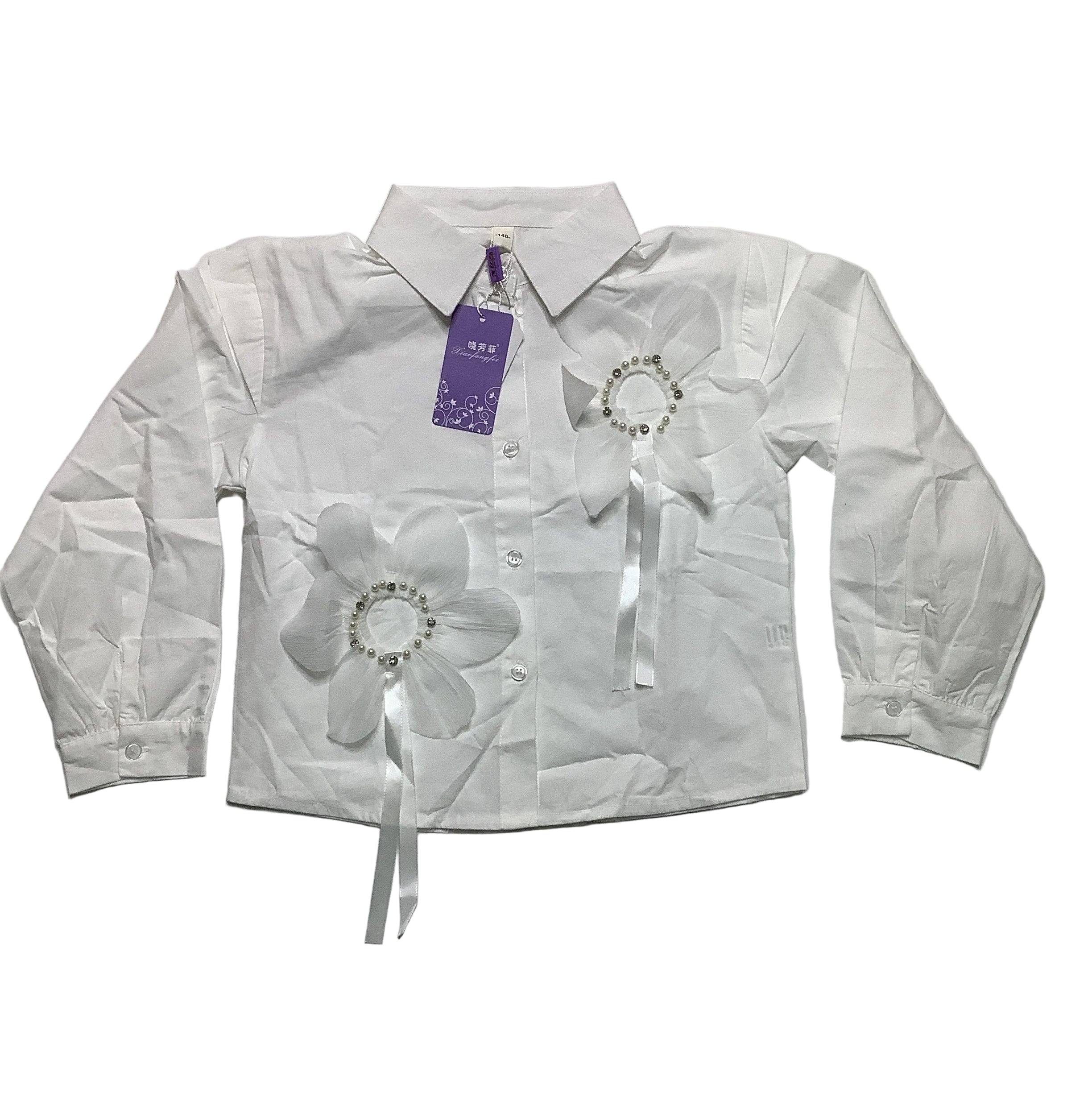 Xiaofangfei Girl's White Top Shirt.