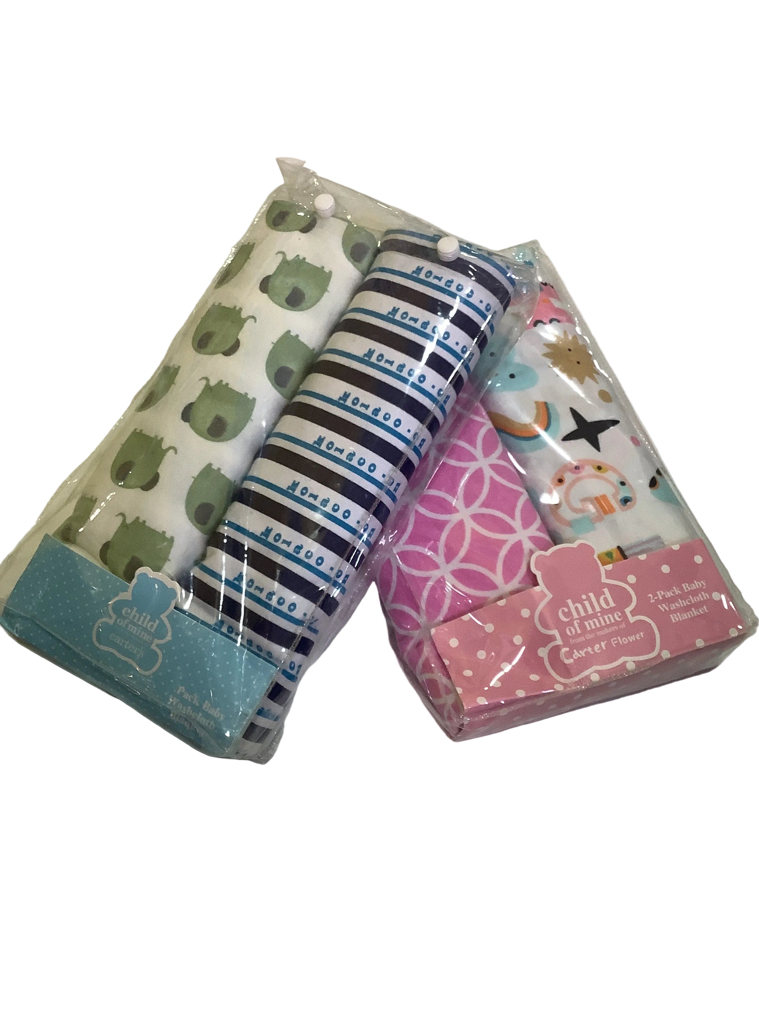 Child Of Mine Carter's Baby Washcloth Blanket (2in1 pack)\carterliebe blanket