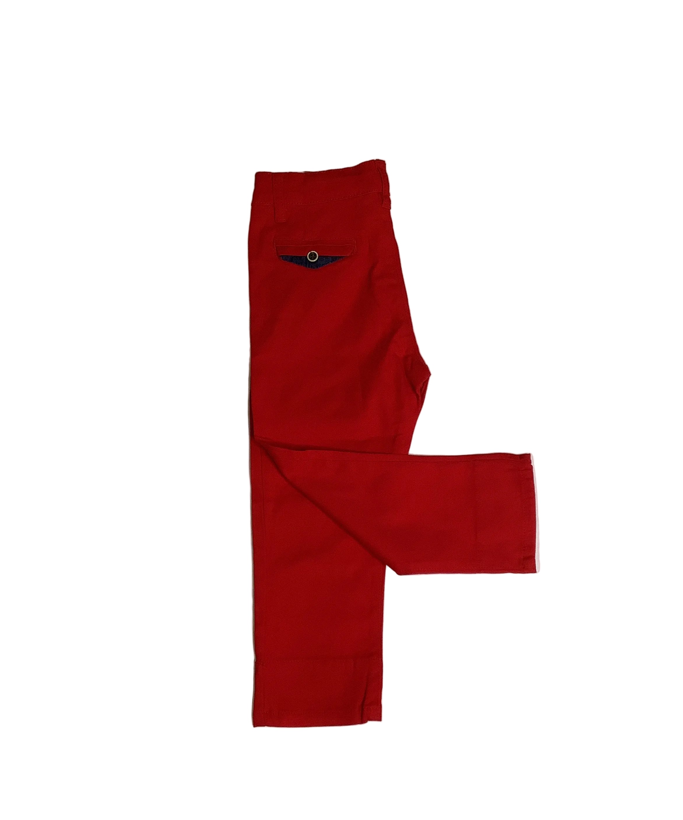 Kids Cinturilla Ajustable Red Trouser.
