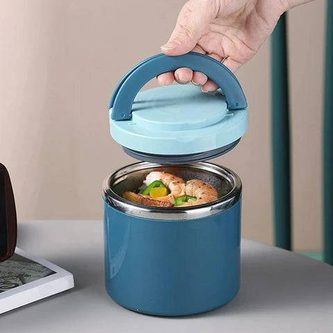 Tedemei Stainless Steel Single Layer Lunch Box NO.6513(1L)